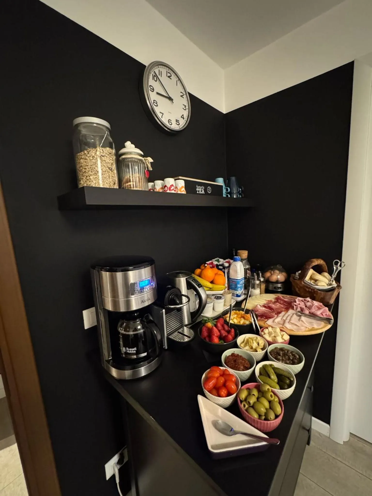 Food and drinks in B&B Fortuny