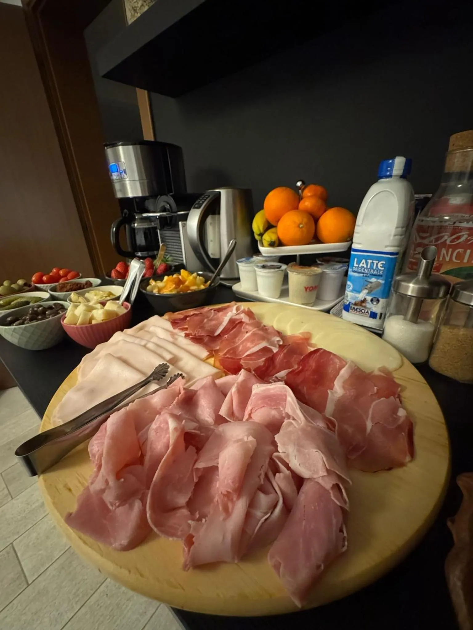 Food and drinks in B&B Fortuny