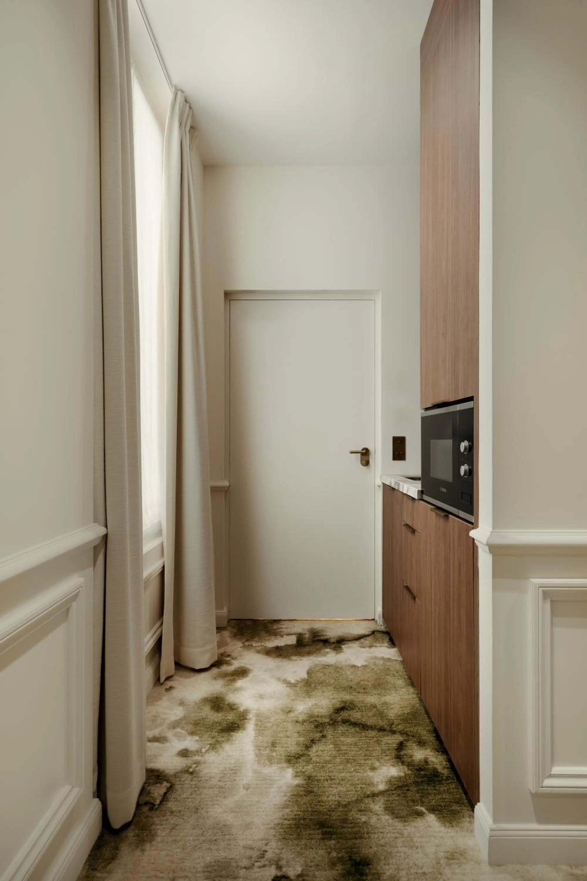 Kitchen or kitchenette in Léon Hôtel