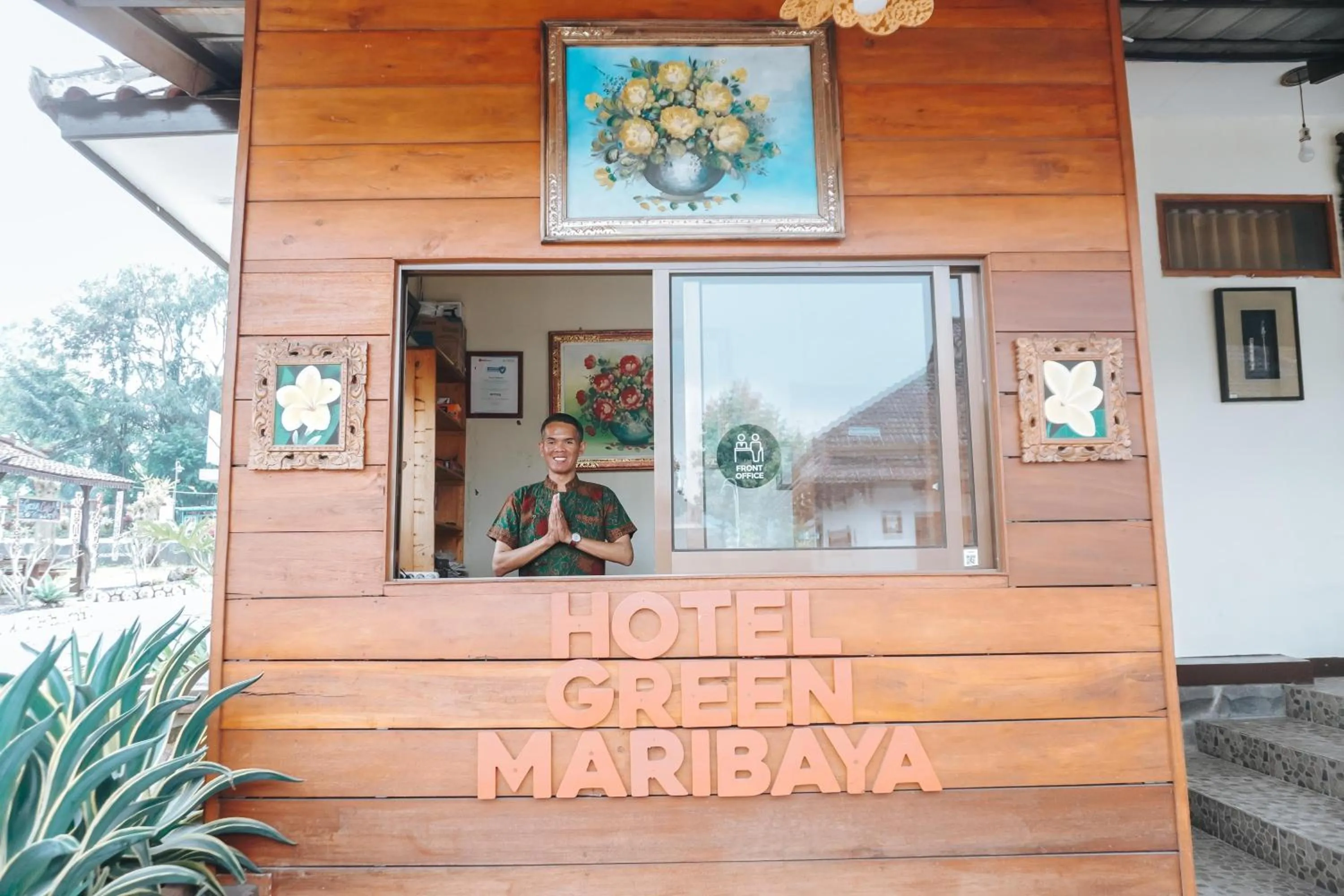 Lobby or reception in wisma green maribaya