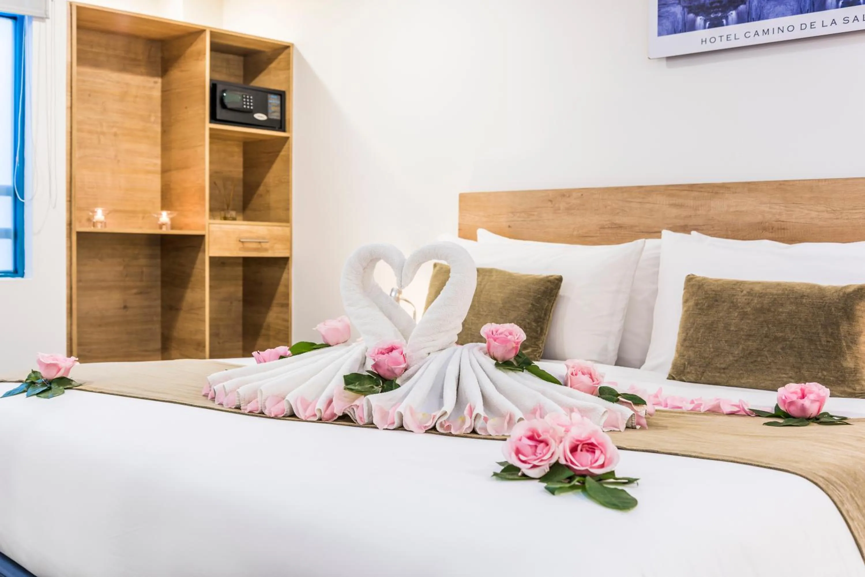 Decorative detail, Bed in Hotel Camino de la Sal