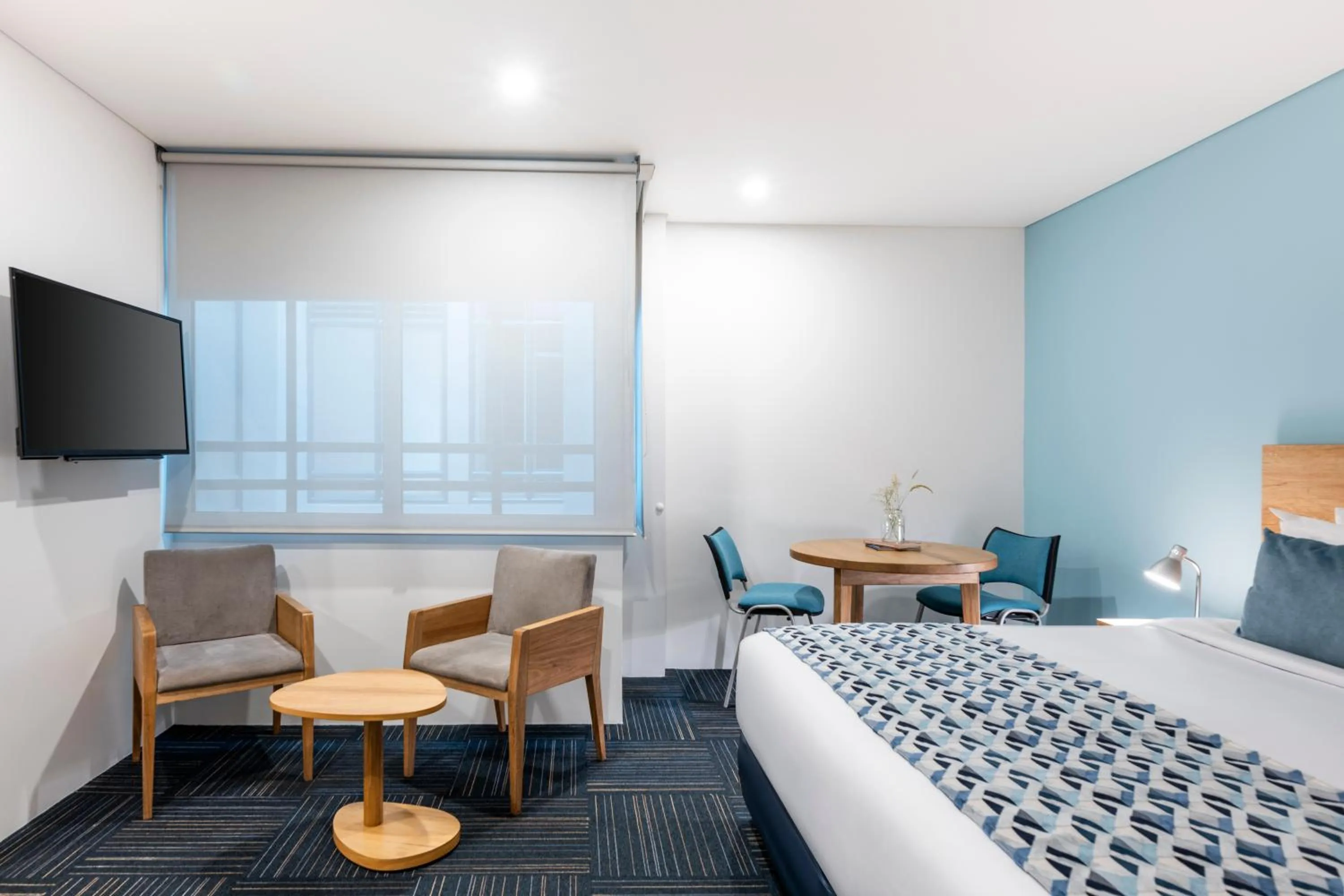 Seating area, Bed in Hotel Camino de la Sal