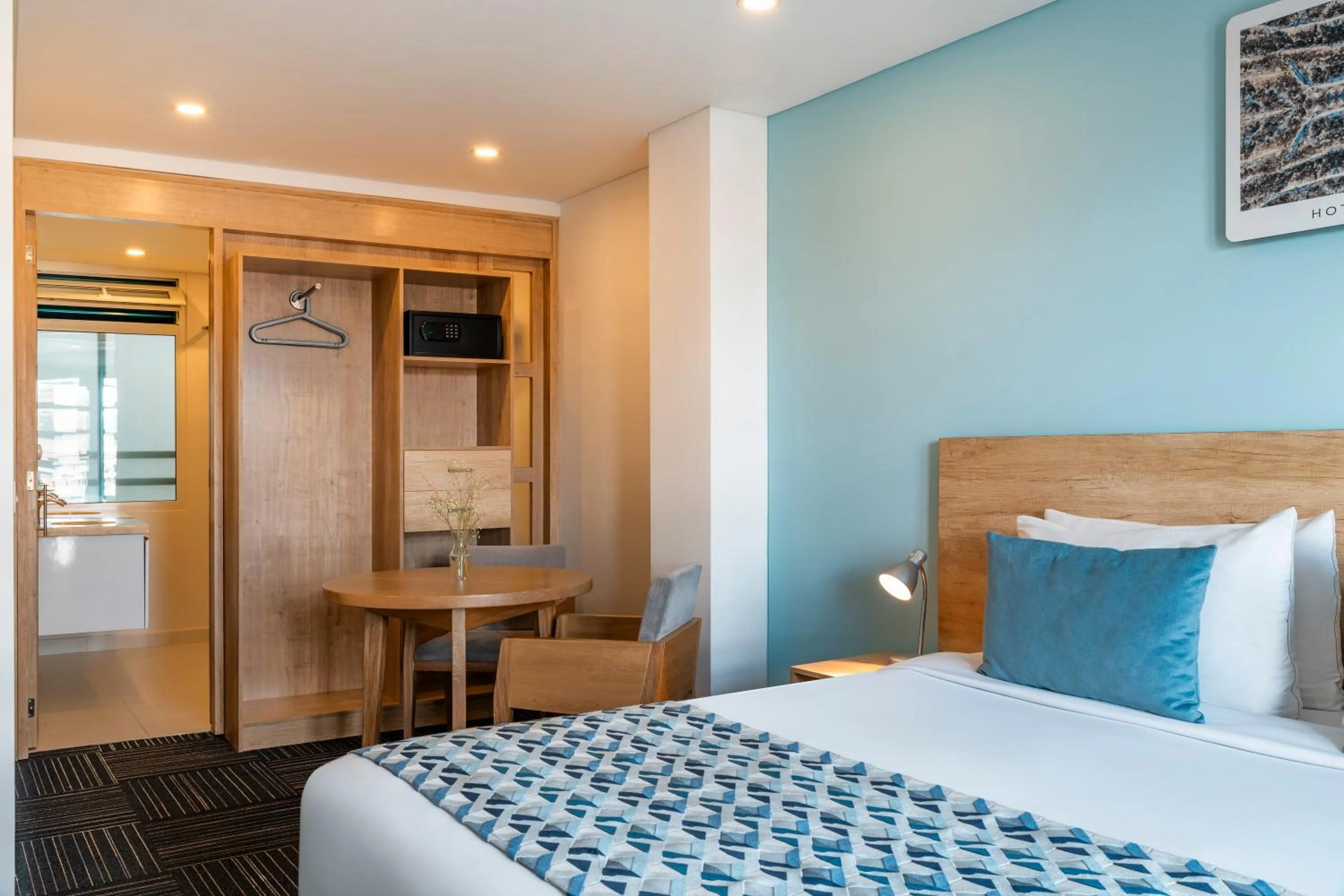 hair dresser, Bed in Hotel Camino de la Sal