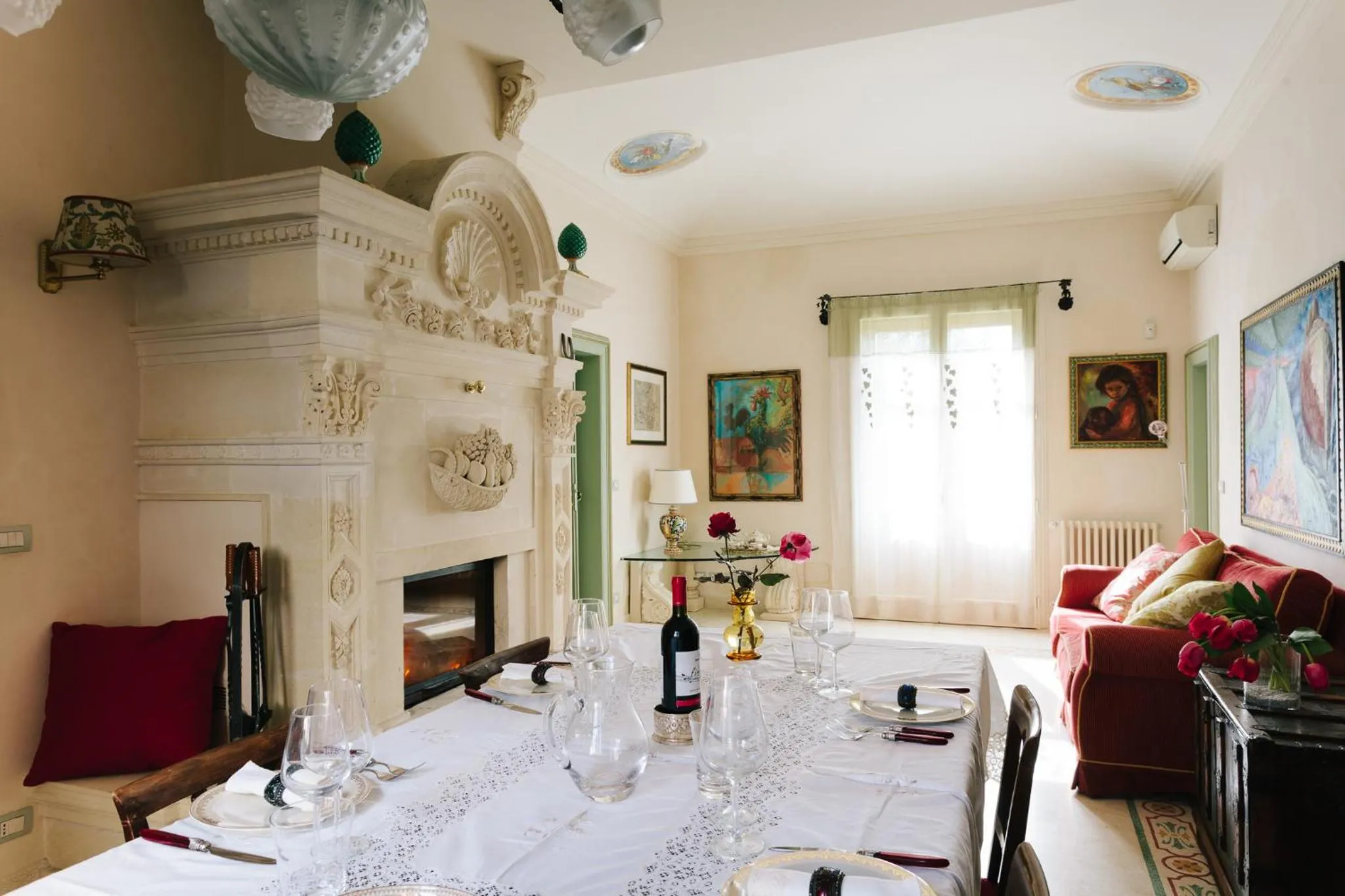 Communal lounge/ TV room in Dimora Archimedea