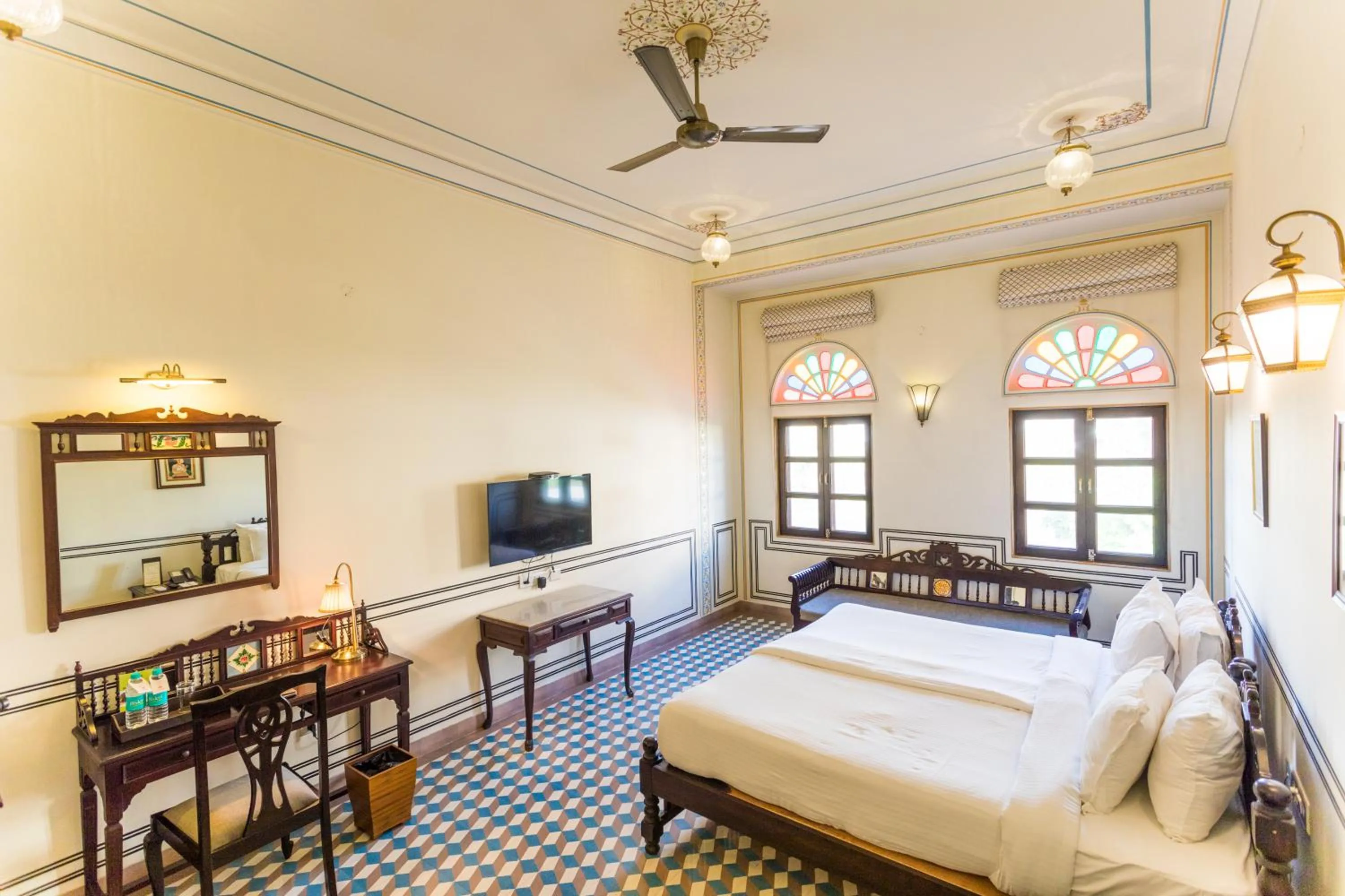 Bed in Grand Uniara A Heritage Hotel