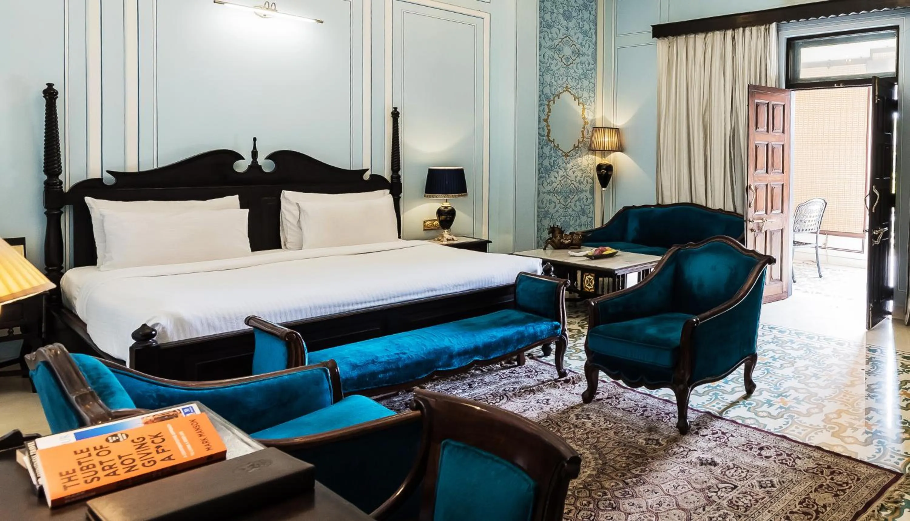 Bed in Grand Uniara A Heritage Hotel