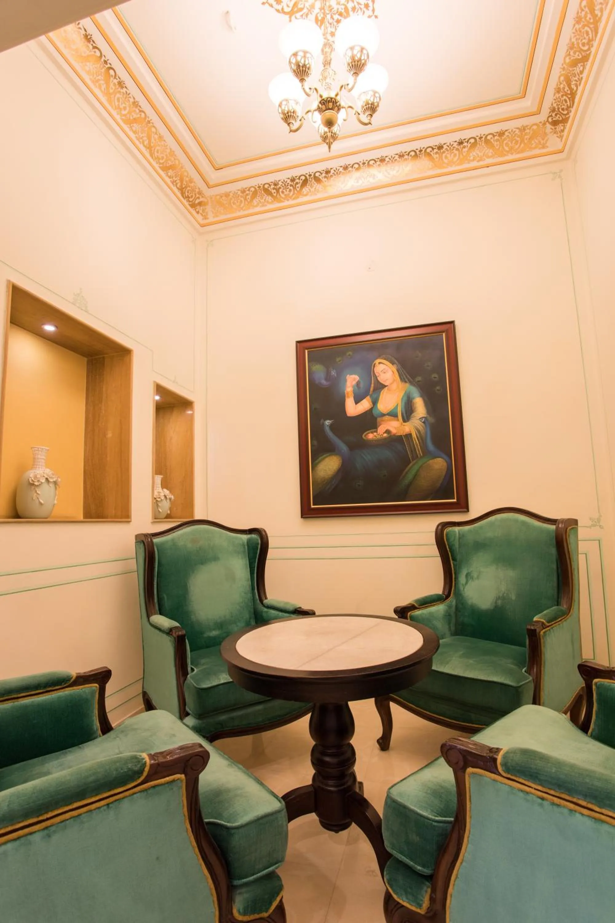 Living room in Grand Uniara A Heritage Hotel