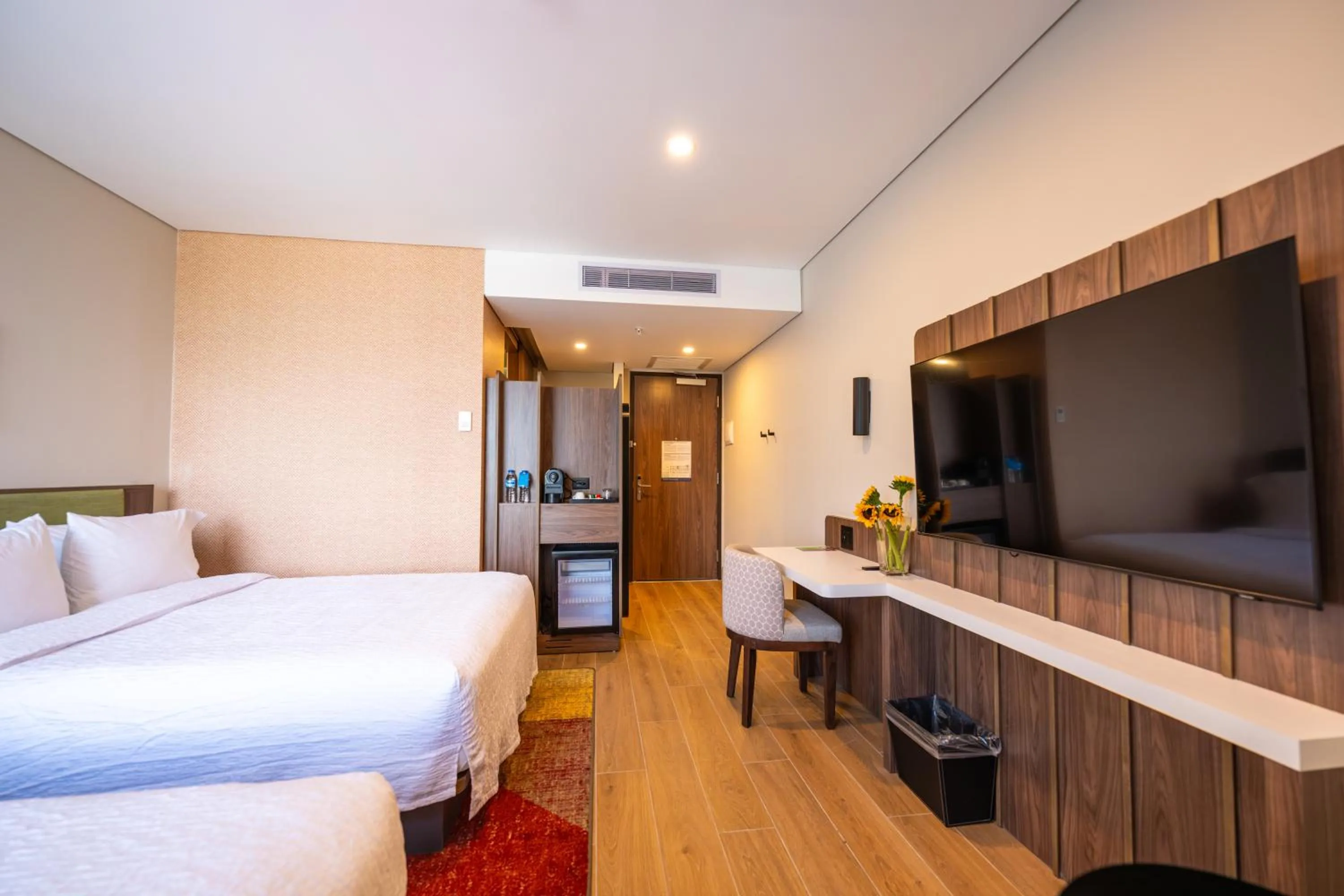 Decorative detail, Bed in Hotel Hampton By Hilton Santiago De Los Caballeros