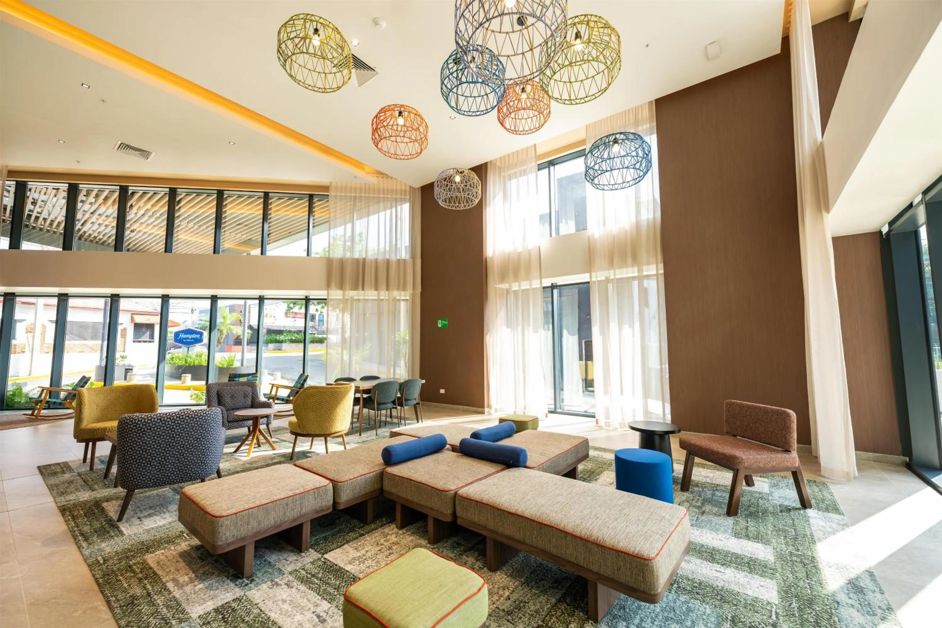 Lobby or reception in Hotel Hampton By Hilton Santiago De Los Caballeros