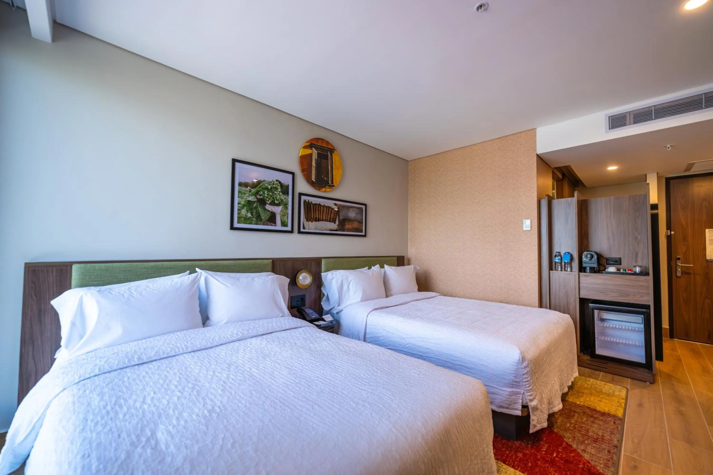 Decorative detail, Bed in Hotel Hampton By Hilton Santiago De Los Caballeros