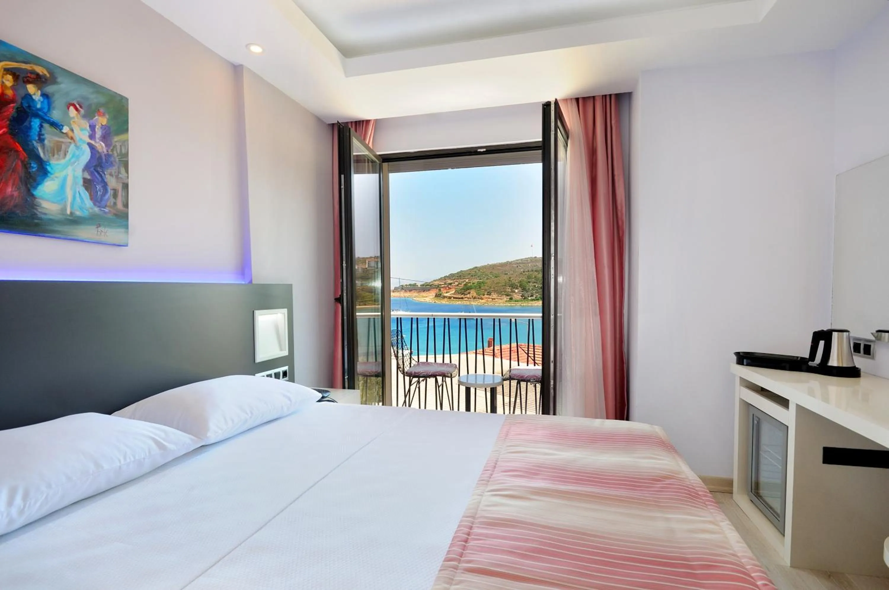 Bed in Datca Sapphire Hotel