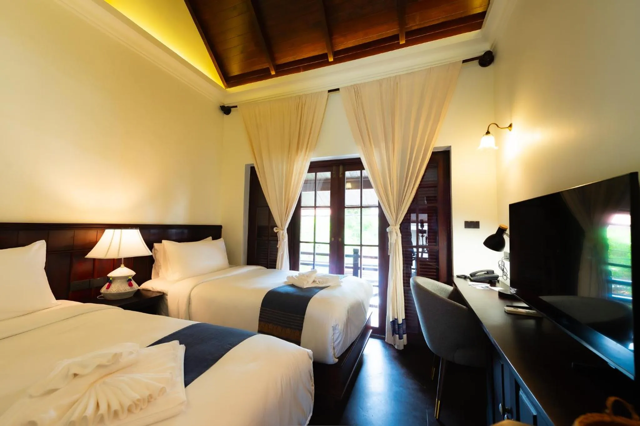 Bed in Sengphachanh Heritage Boutique