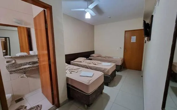 Bed in Portal Palace Hotel