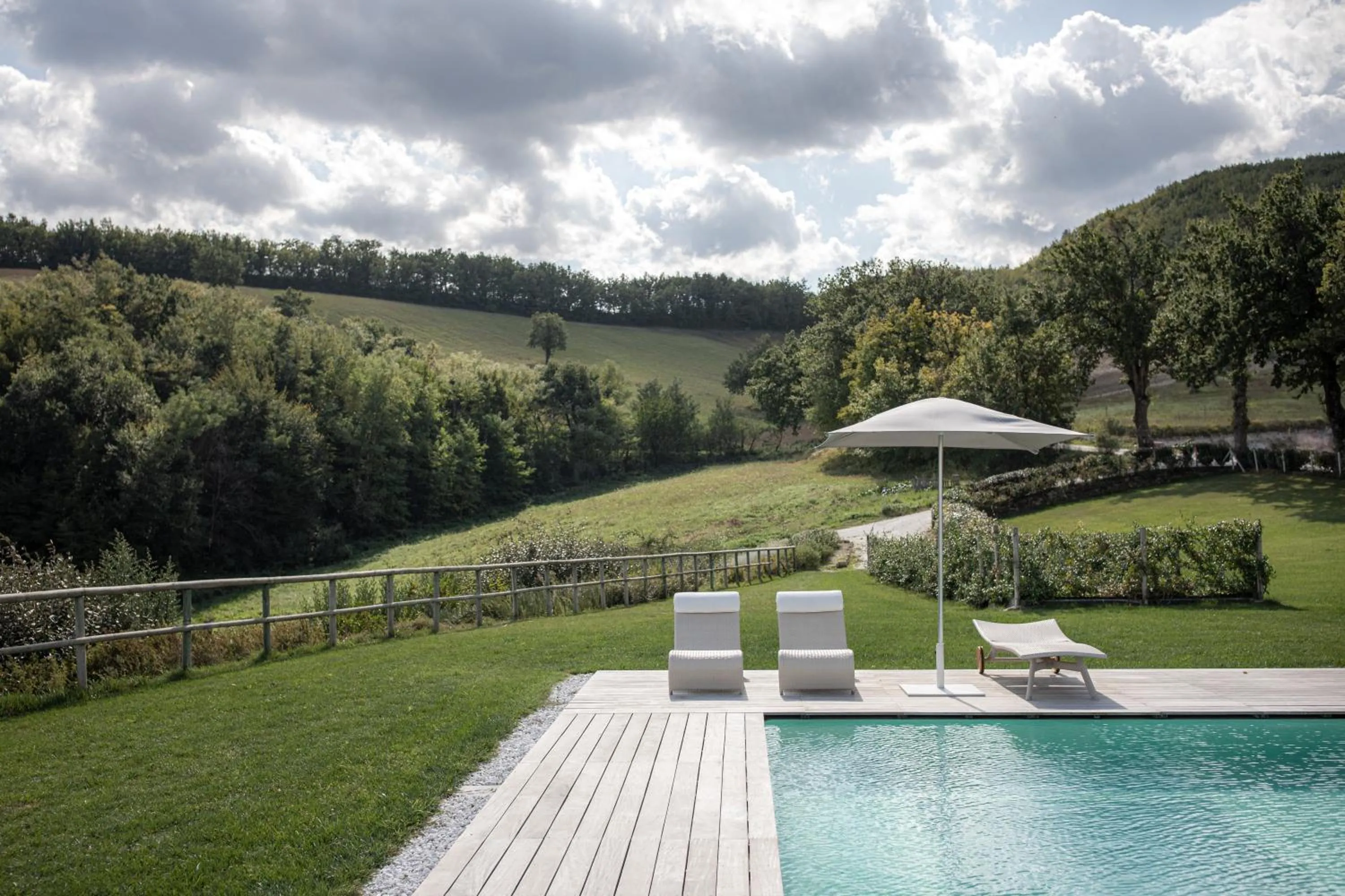 Pool view in Agriturismo Colle Casini Cortesi