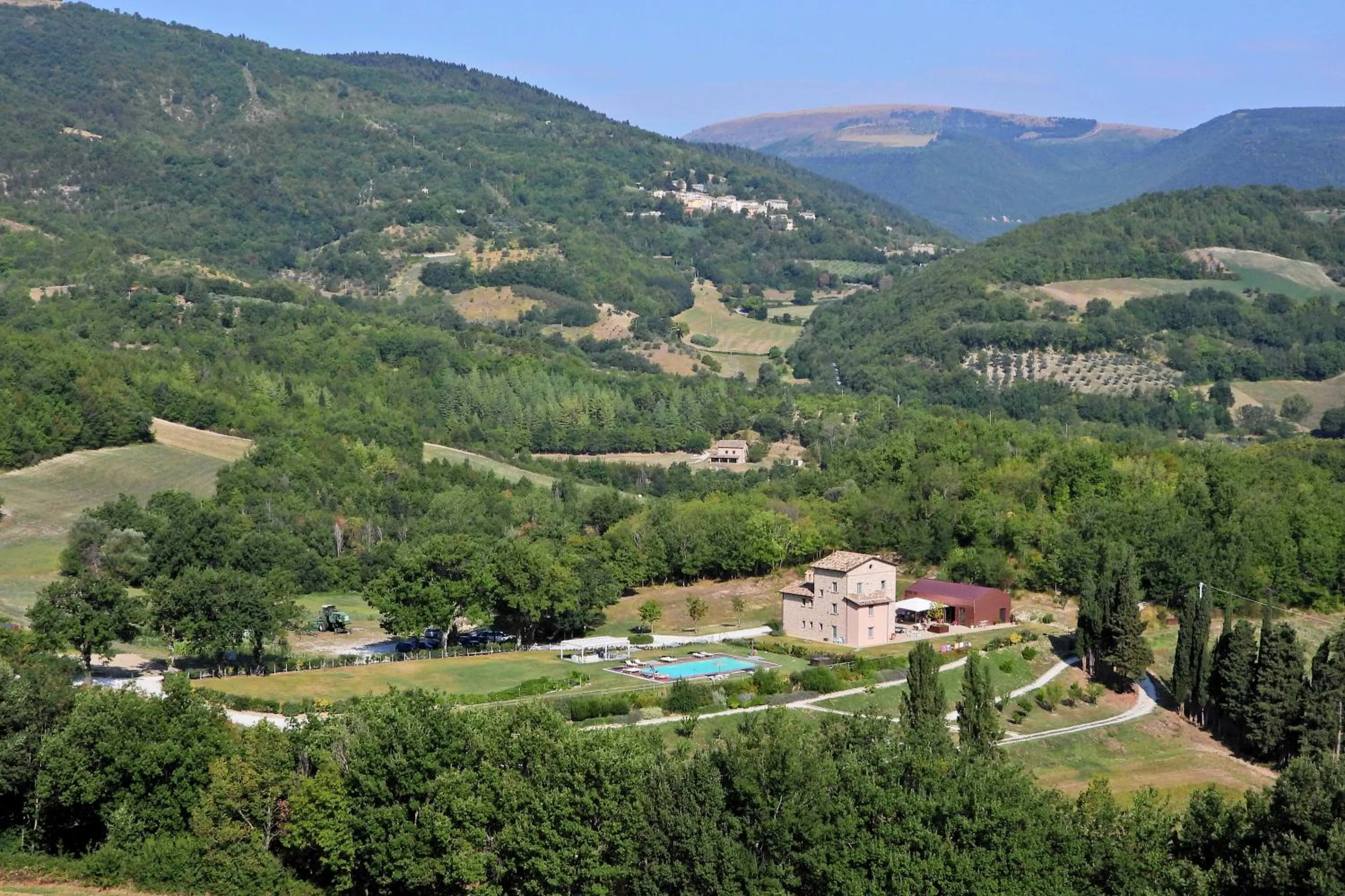Pool view in Agriturismo Colle Casini Cortesi