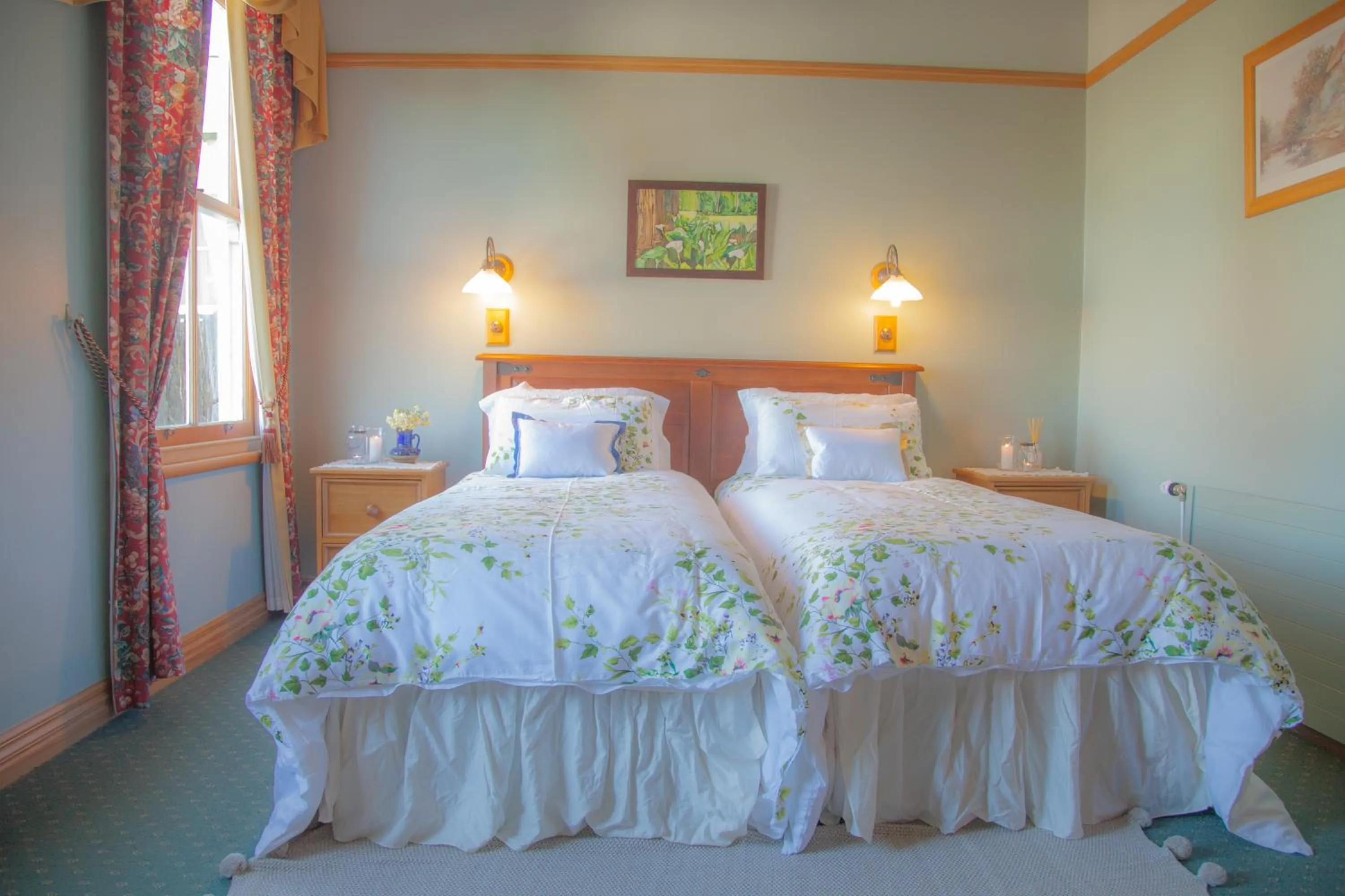 Bed in Okoroire Hot Springs Hotel