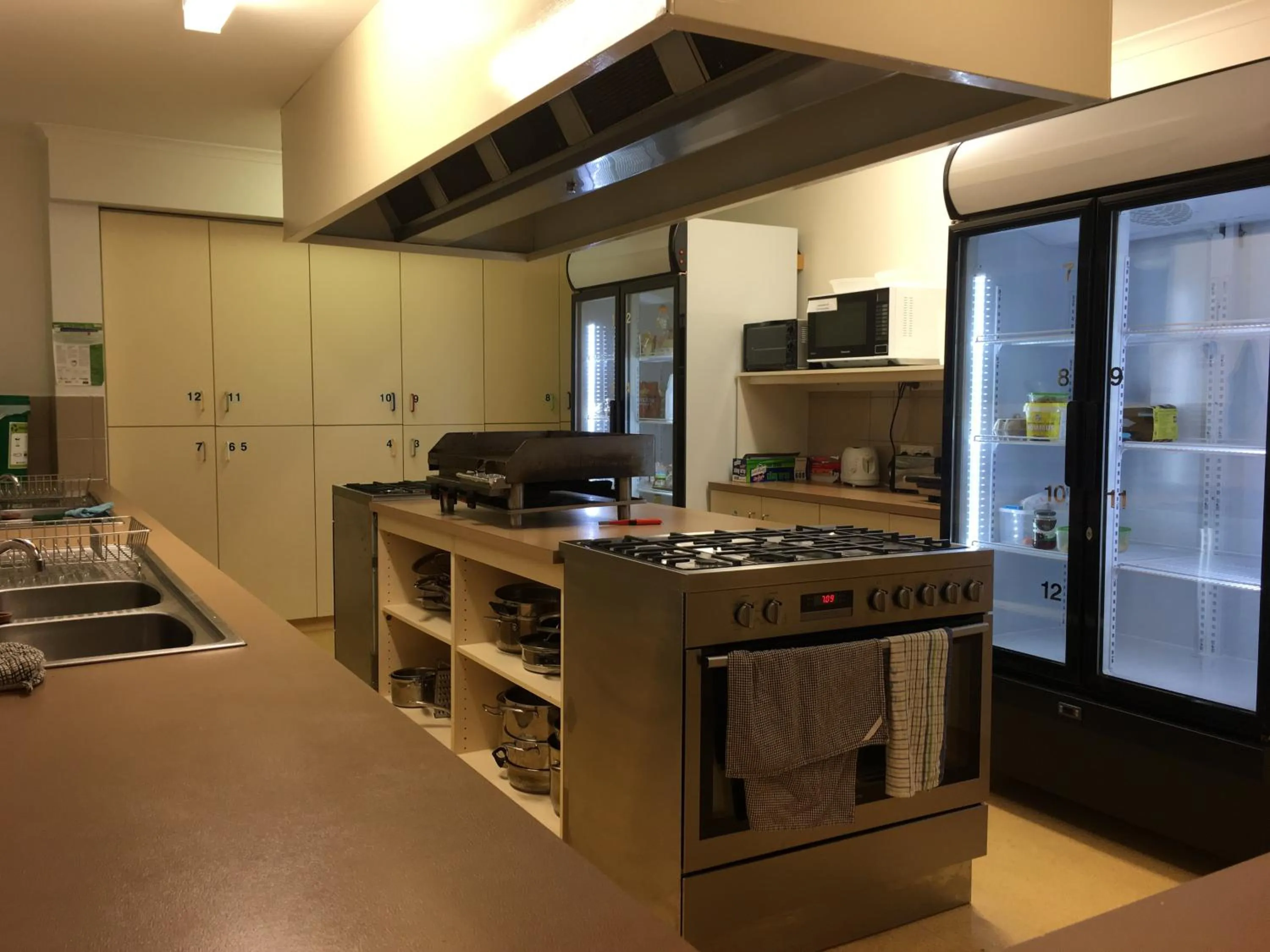 Communal kitchen in TERAMA Ski Lodge