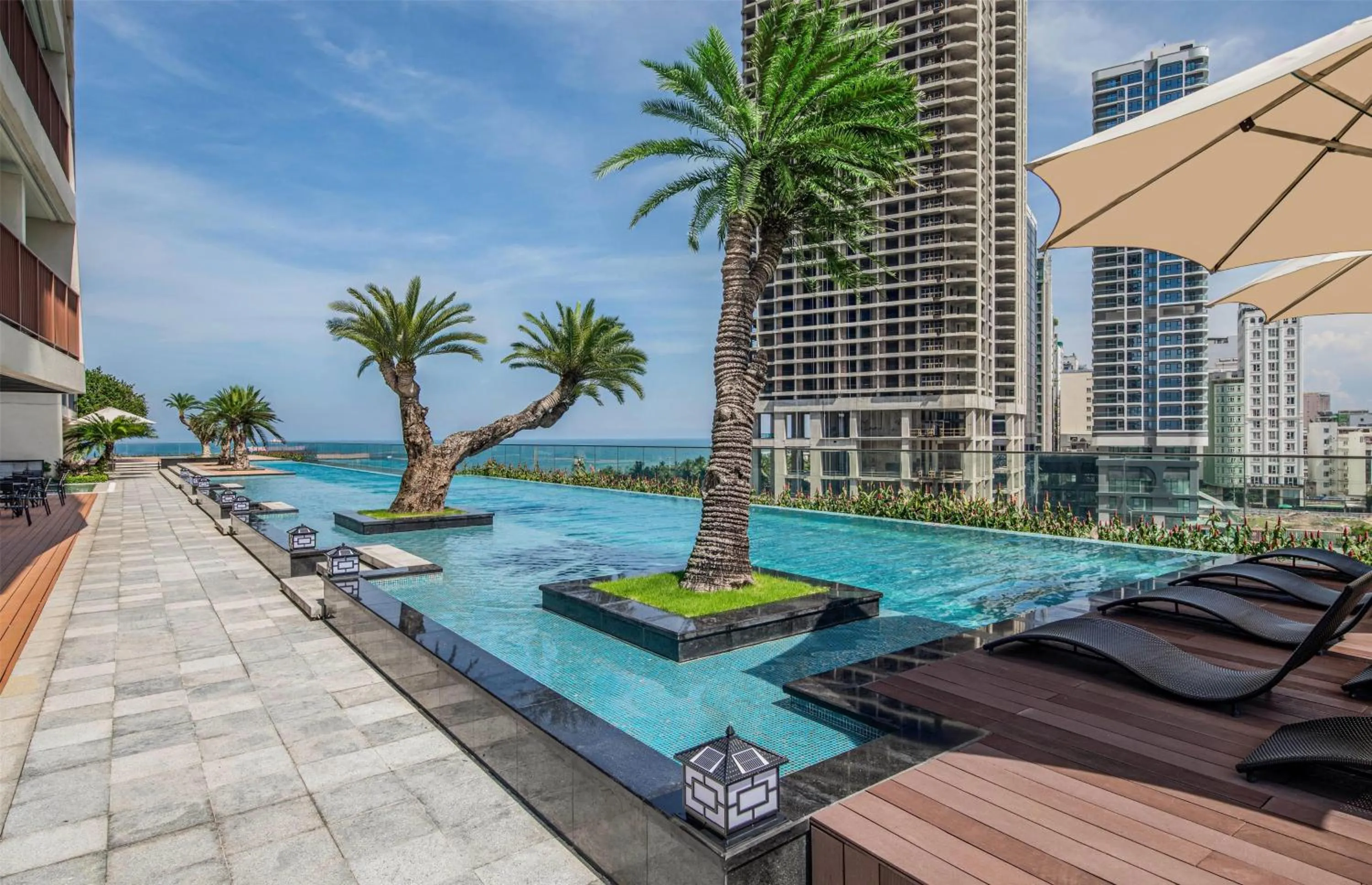 Pool view in Wyndham Soleil Danang - Free Schedule Airport Shuttle