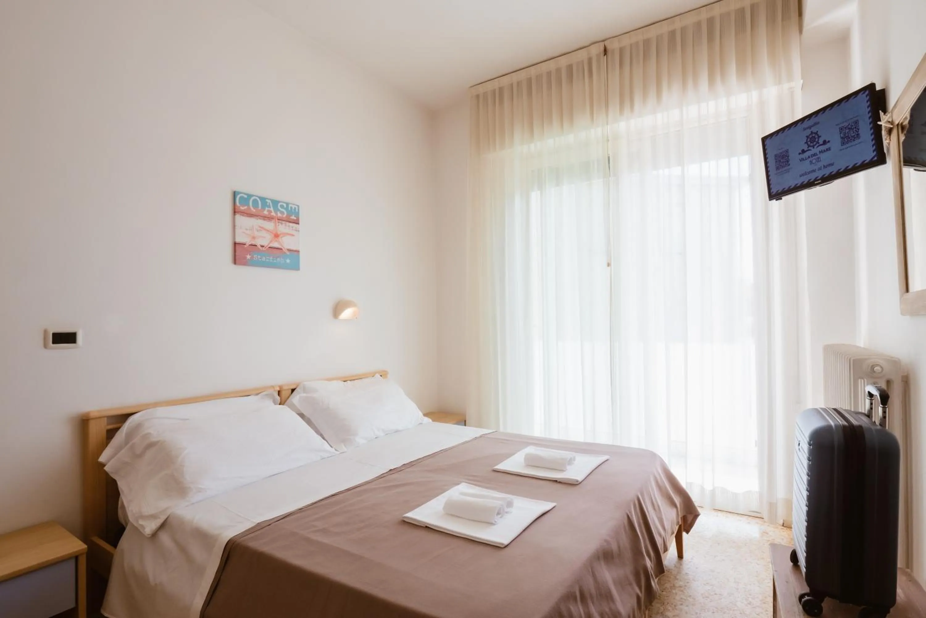 Bed in Hotel Villa del Mare