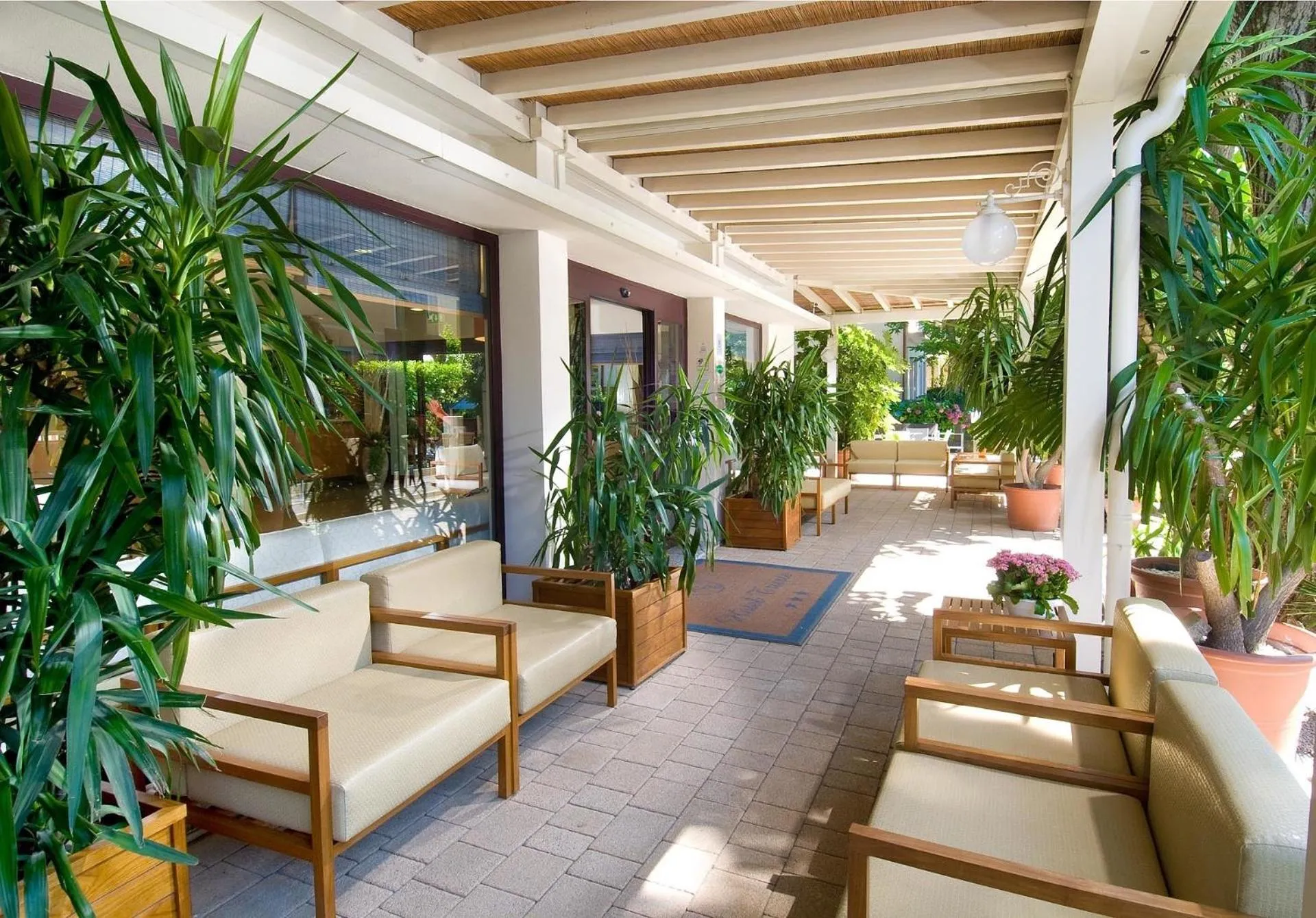 Patio in Hotel Trieste