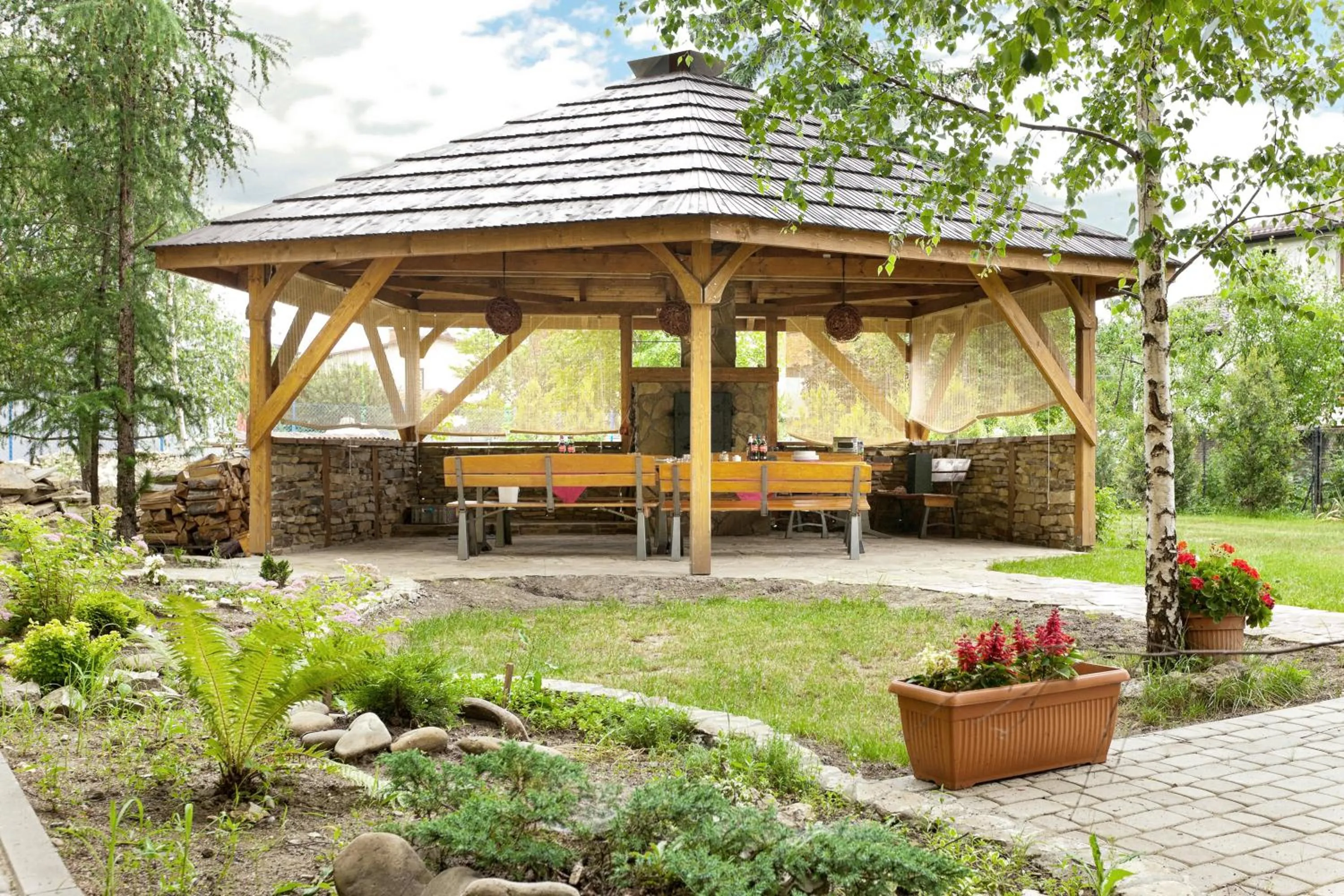 Garden in Zajazd Beskidy