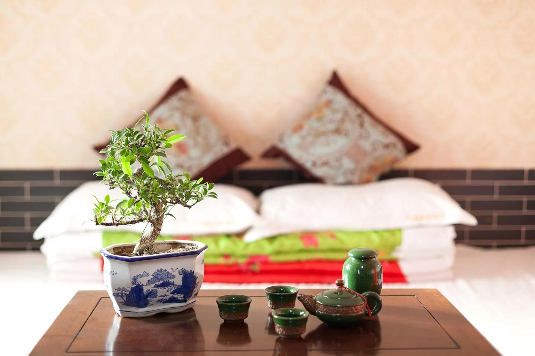 Bed in Pingyao Jiaxin Guesthouse