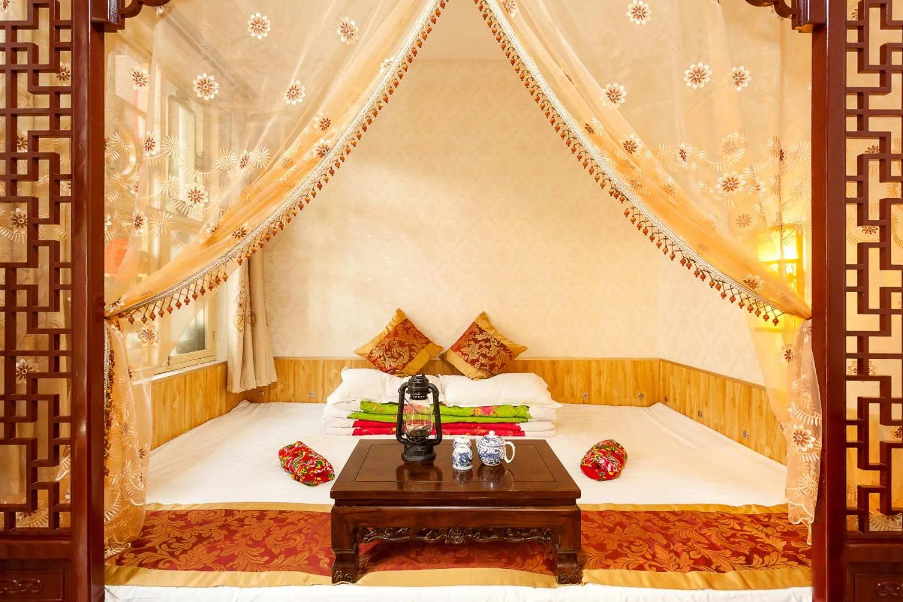 Bed in Pingyao Jiaxin Guesthouse