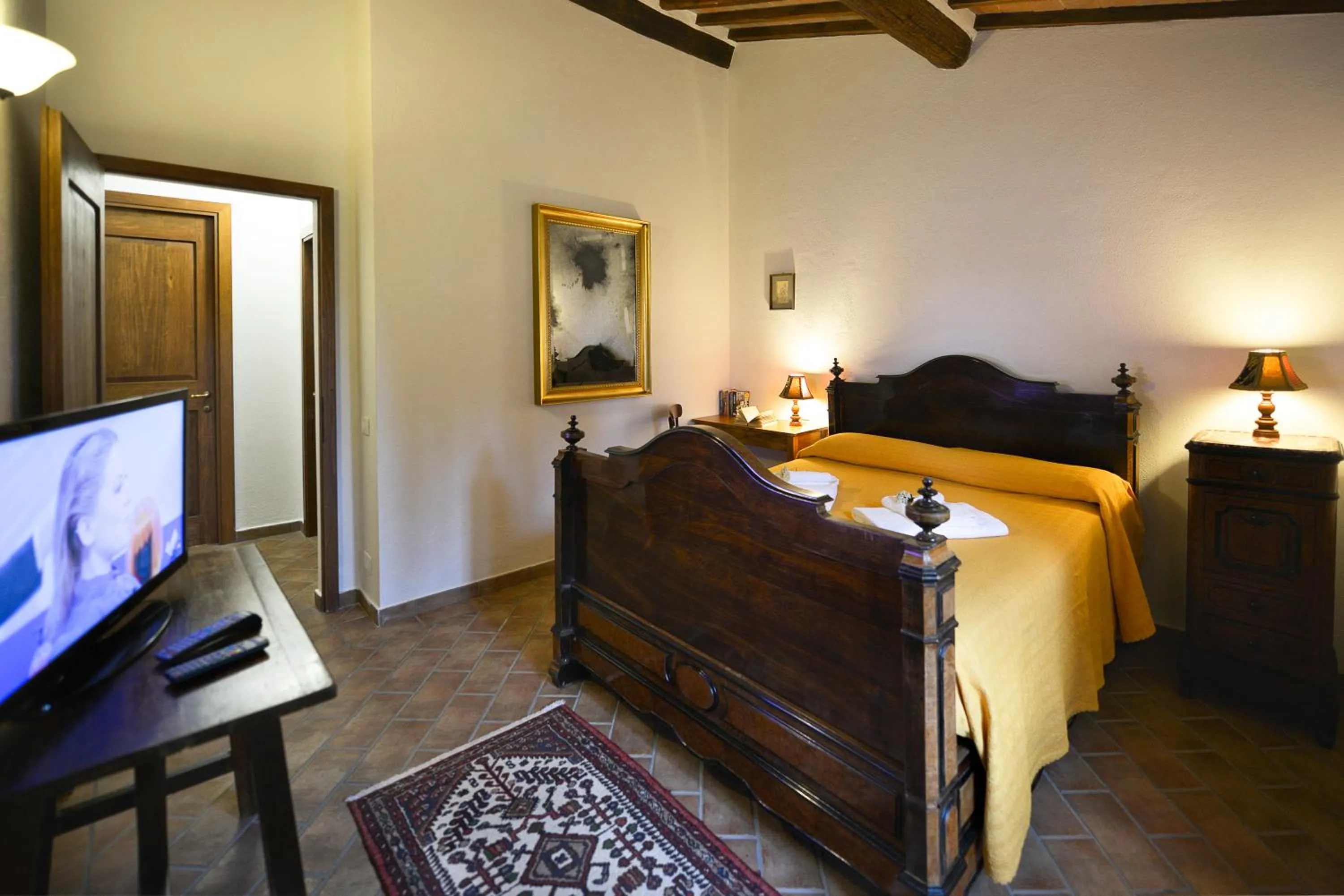 Bedroom, Bed in Podere Suvignano