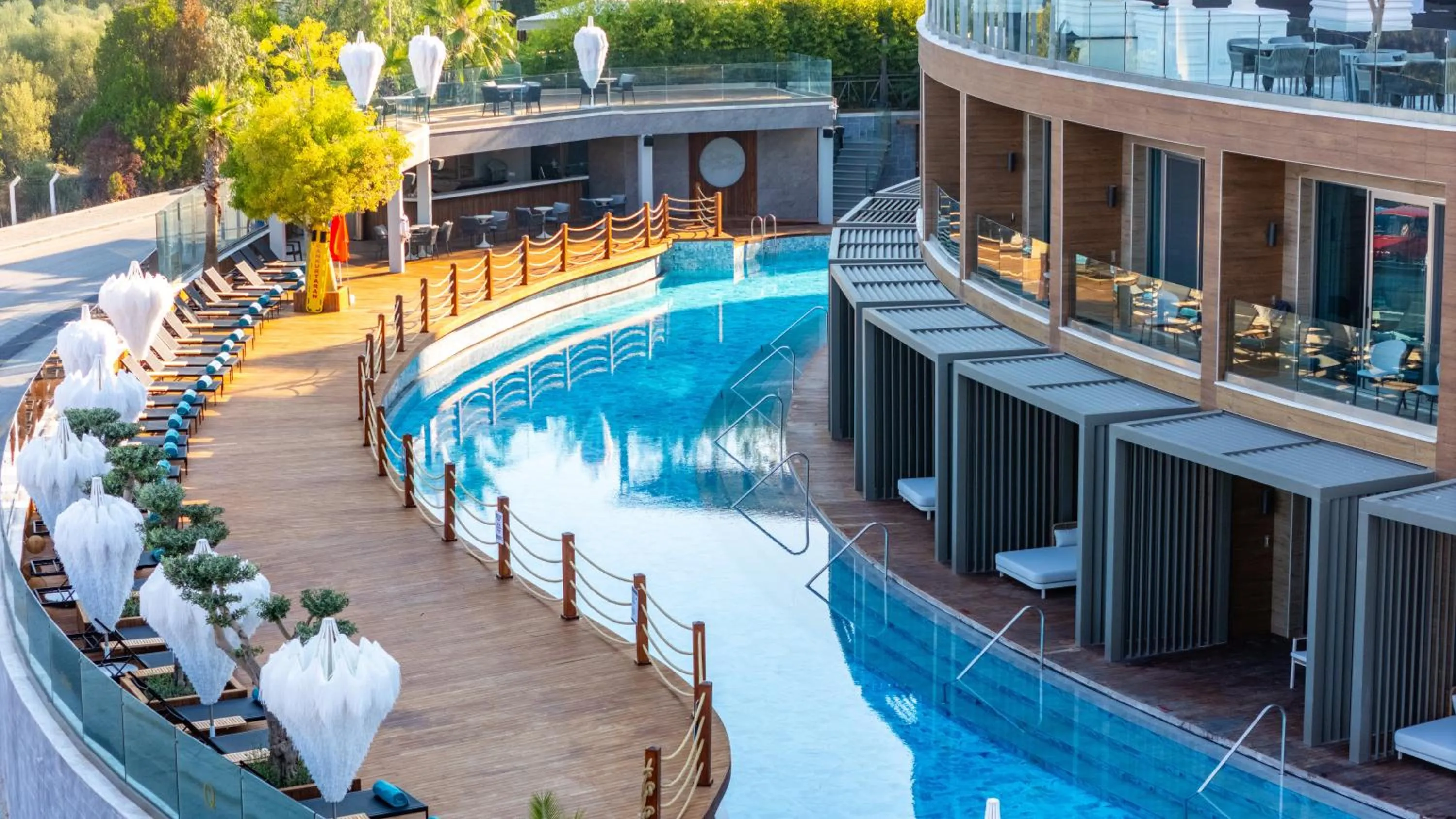 Pool view in Qlusive Hotel