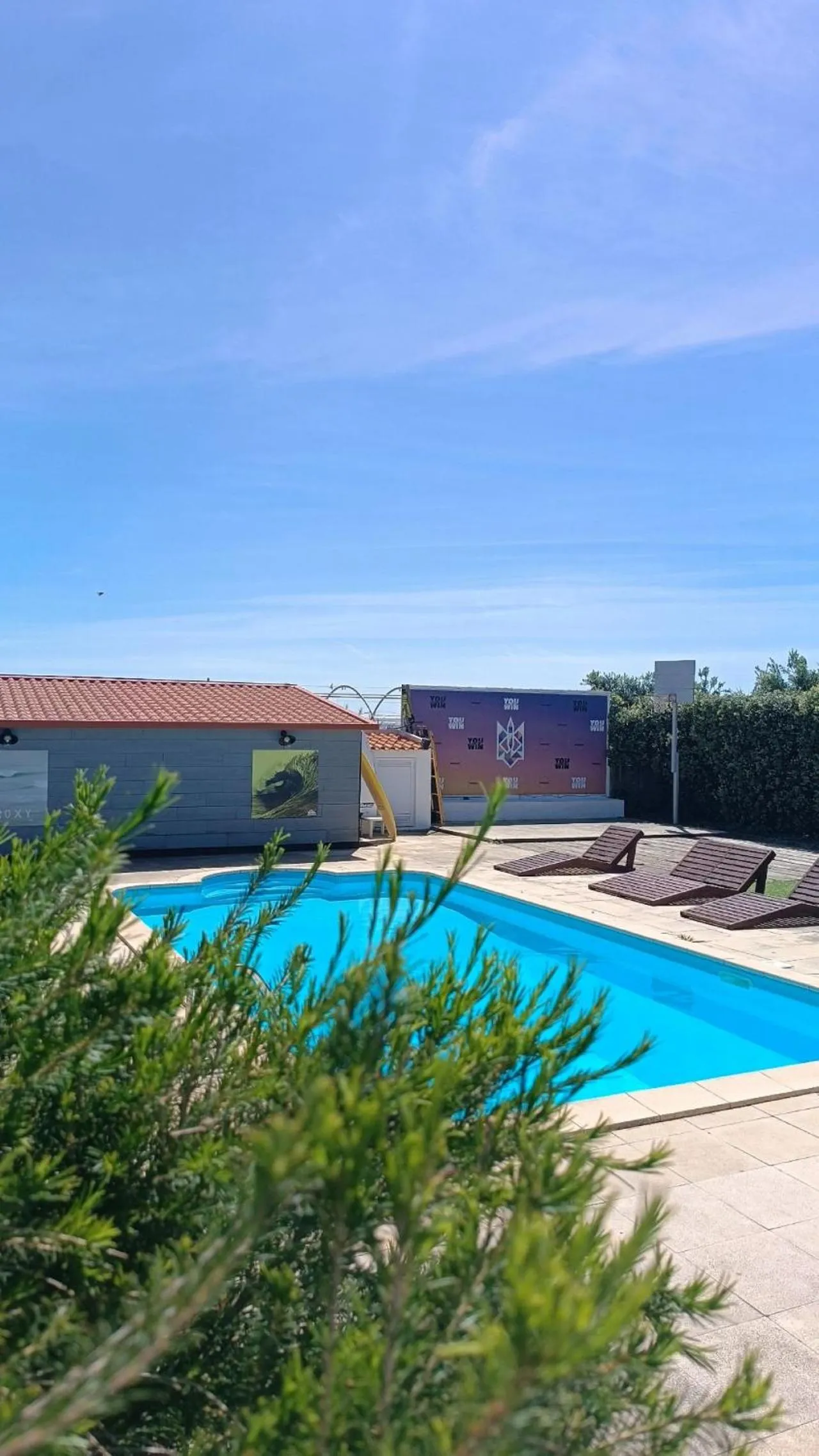 Swimming pool in FreeSurfCamp