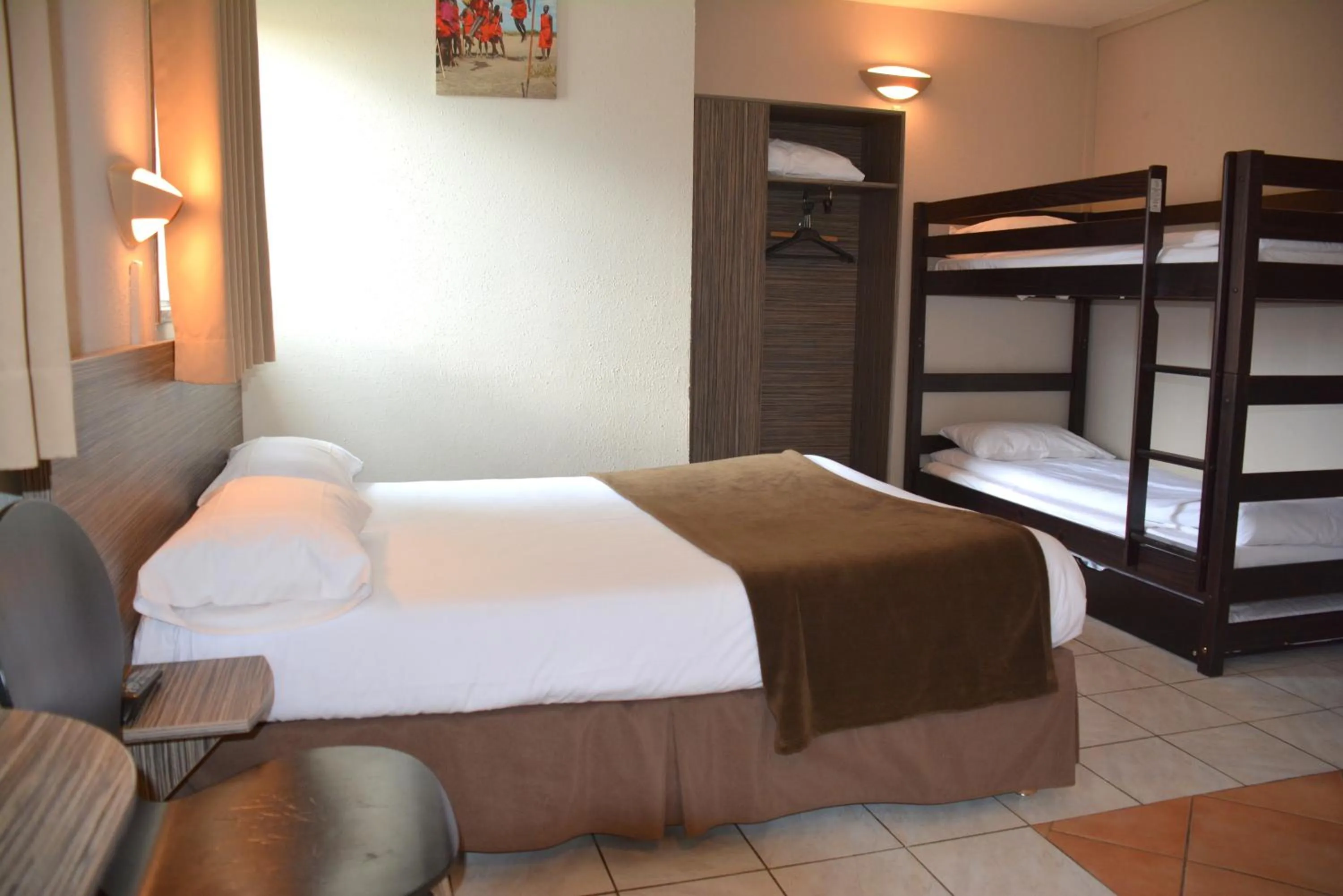 Bedroom, Bed in Hôtel Le Floreal