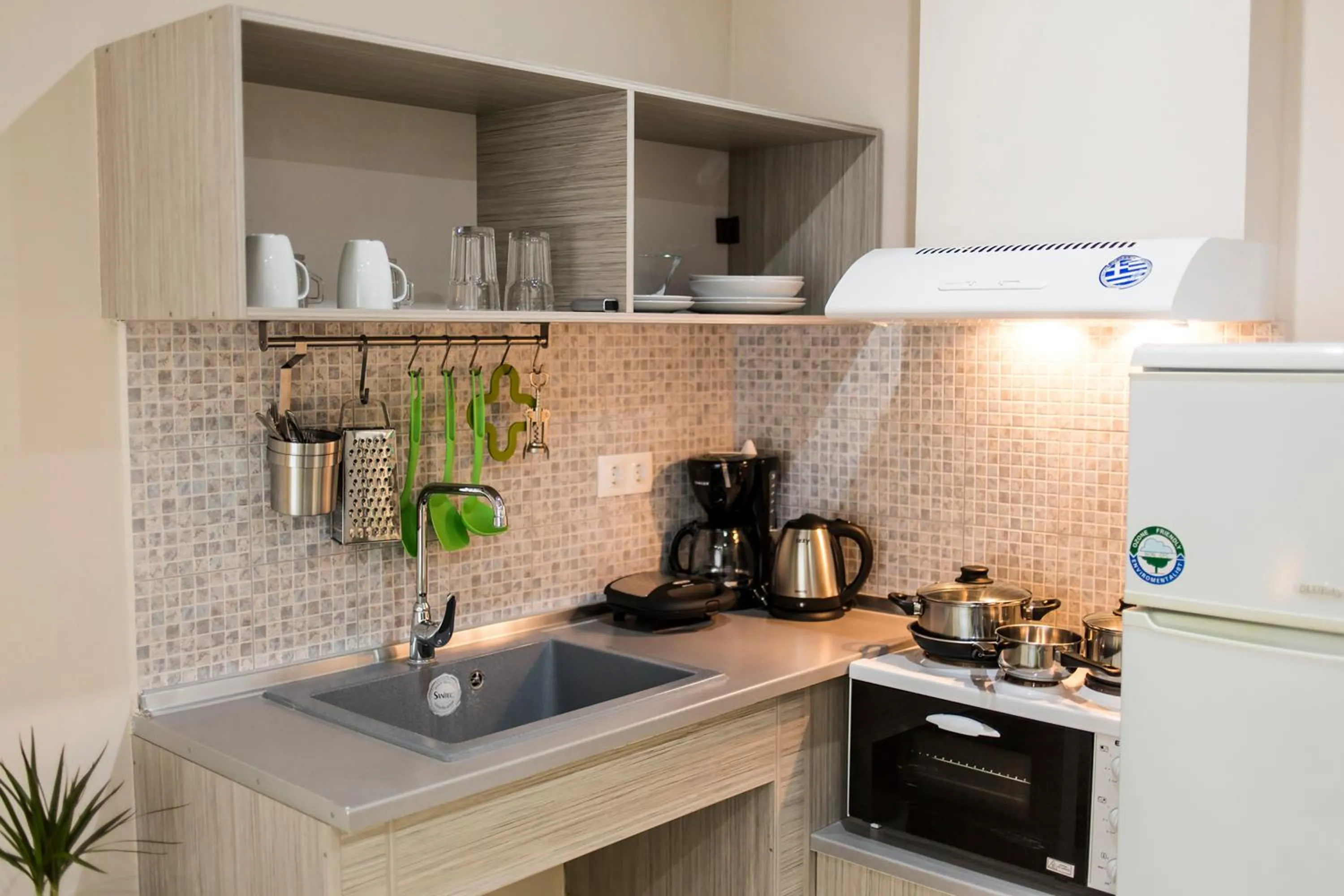 Kitchen or kitchenette in Zonita Guest House
