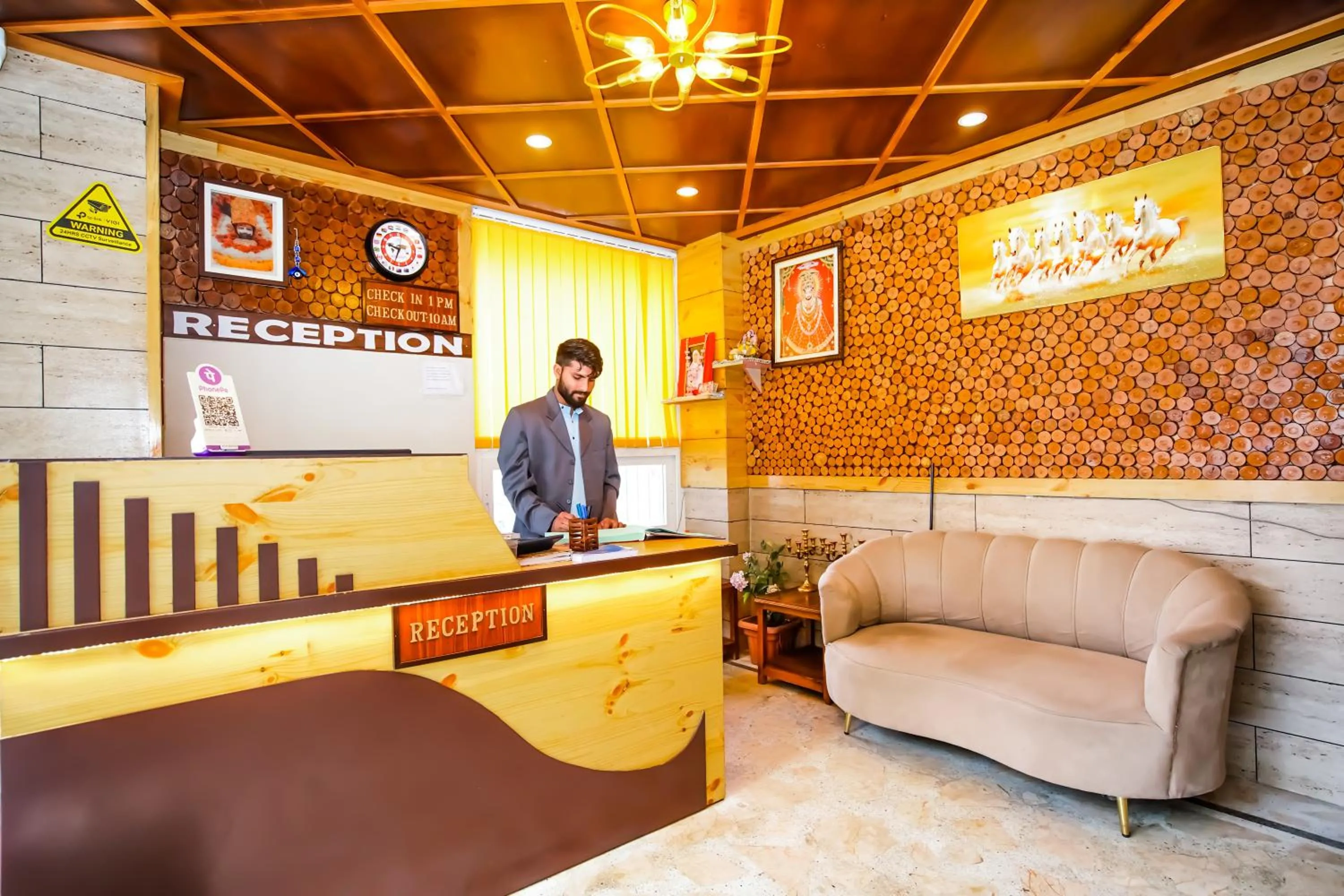 Lobby or reception in The Landour Wood House