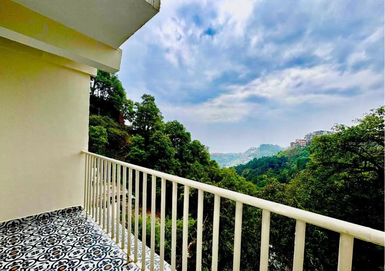 Natural landscape in The Landour Wood House