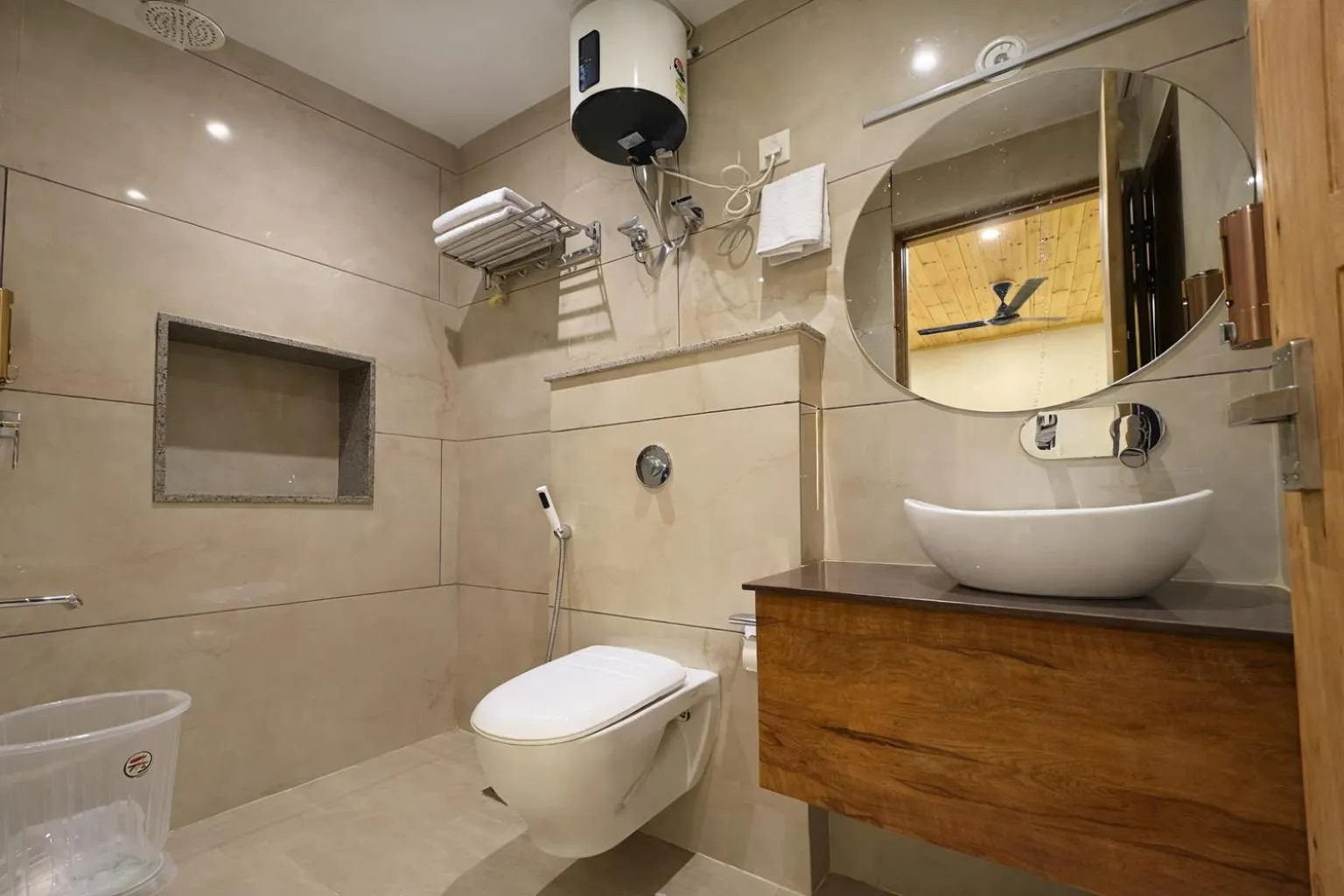 Bathroom in The Landour Wood House