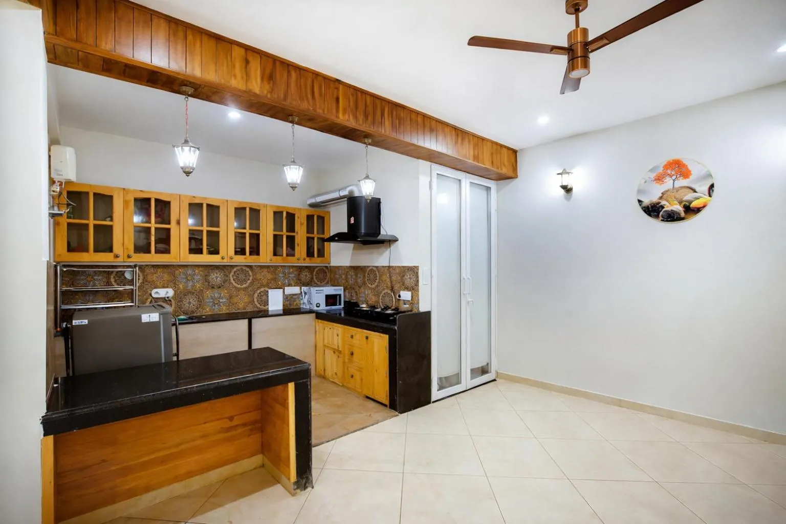 kitchen in The Landour Wood House