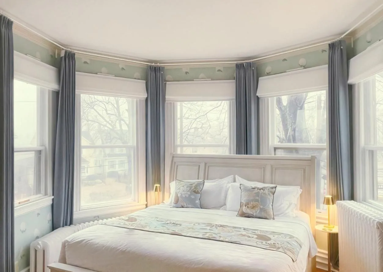 Bed in The Eden Hall Inn