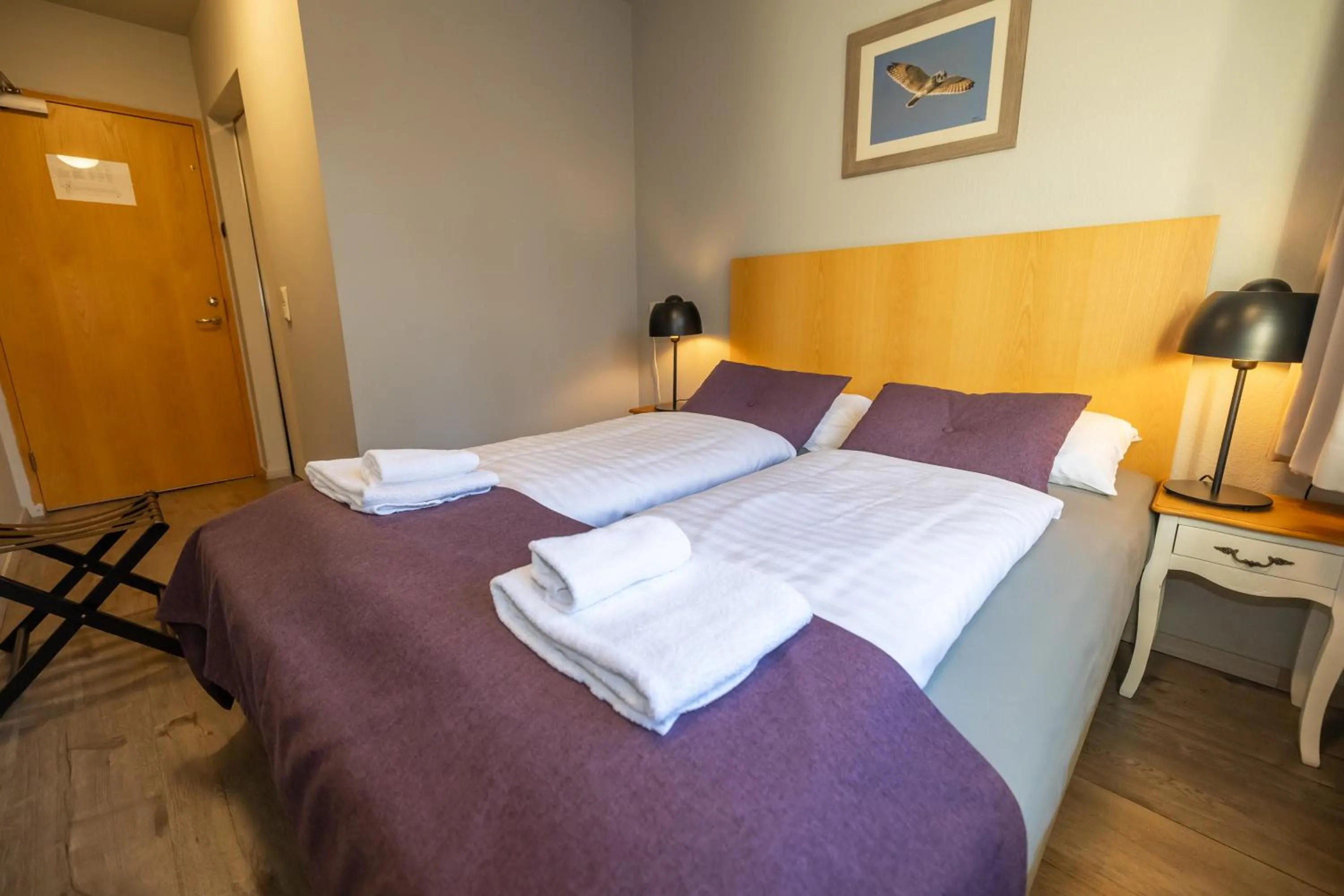 Bedroom, Bed in Hotel Kjarnalundur- Aurora Dream - Lodges and Rooms