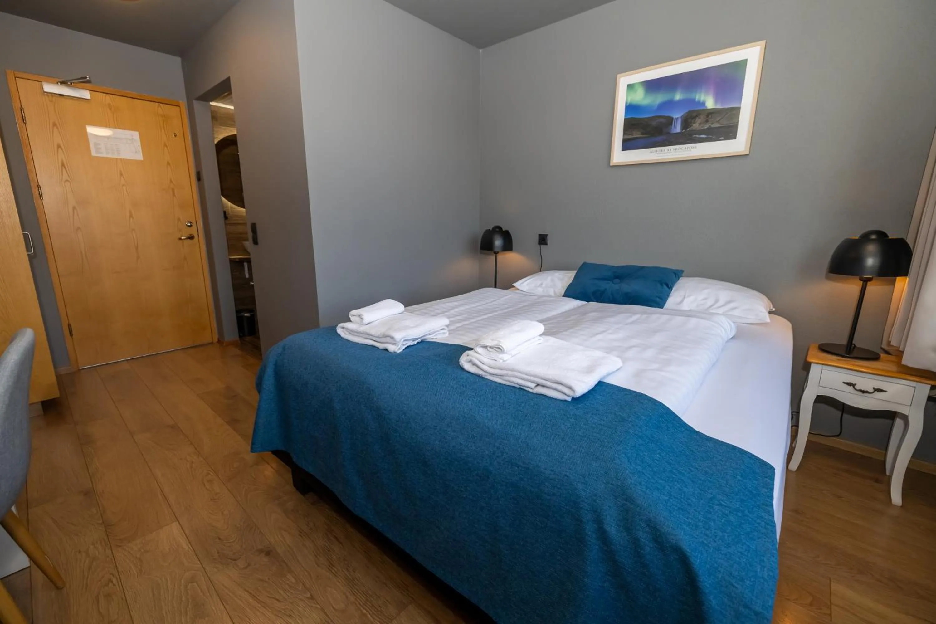 Bedroom, Bed in Hotel Kjarnalundur- Aurora Dream - Lodges and Rooms