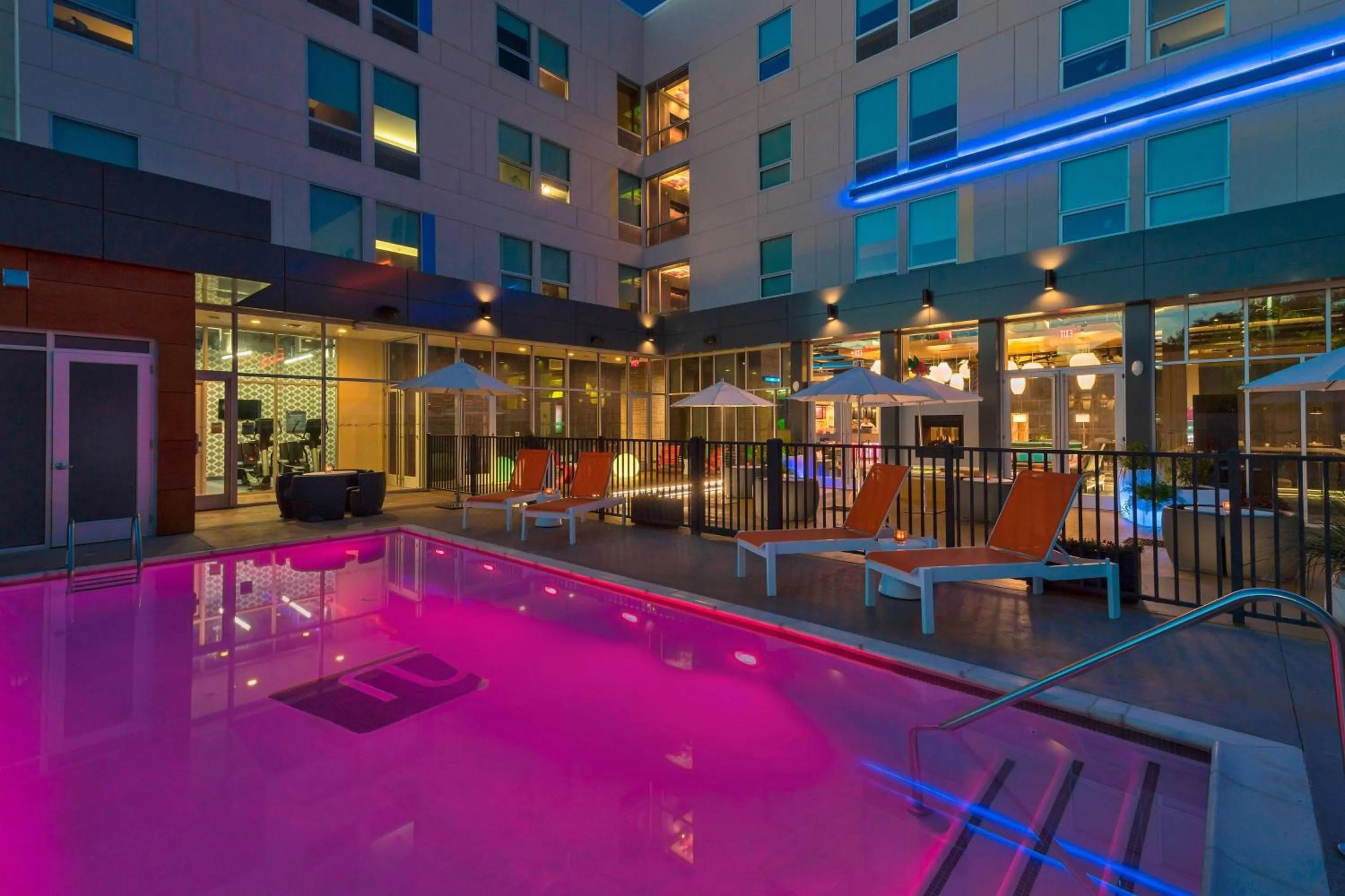 Swimming pool in Aloft College Station