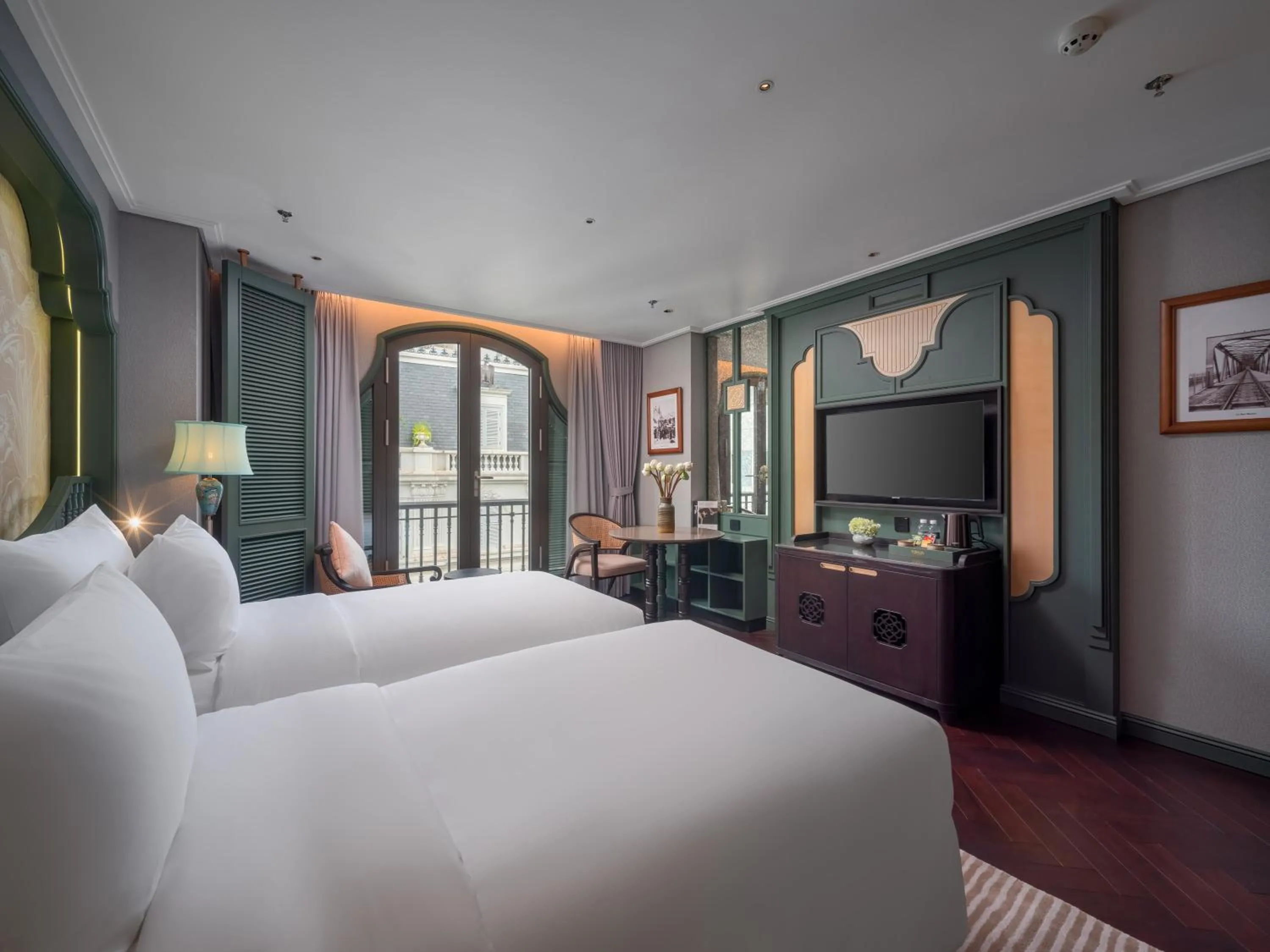 Bed in Tonkin Luxury Boutique Hotel & Spa