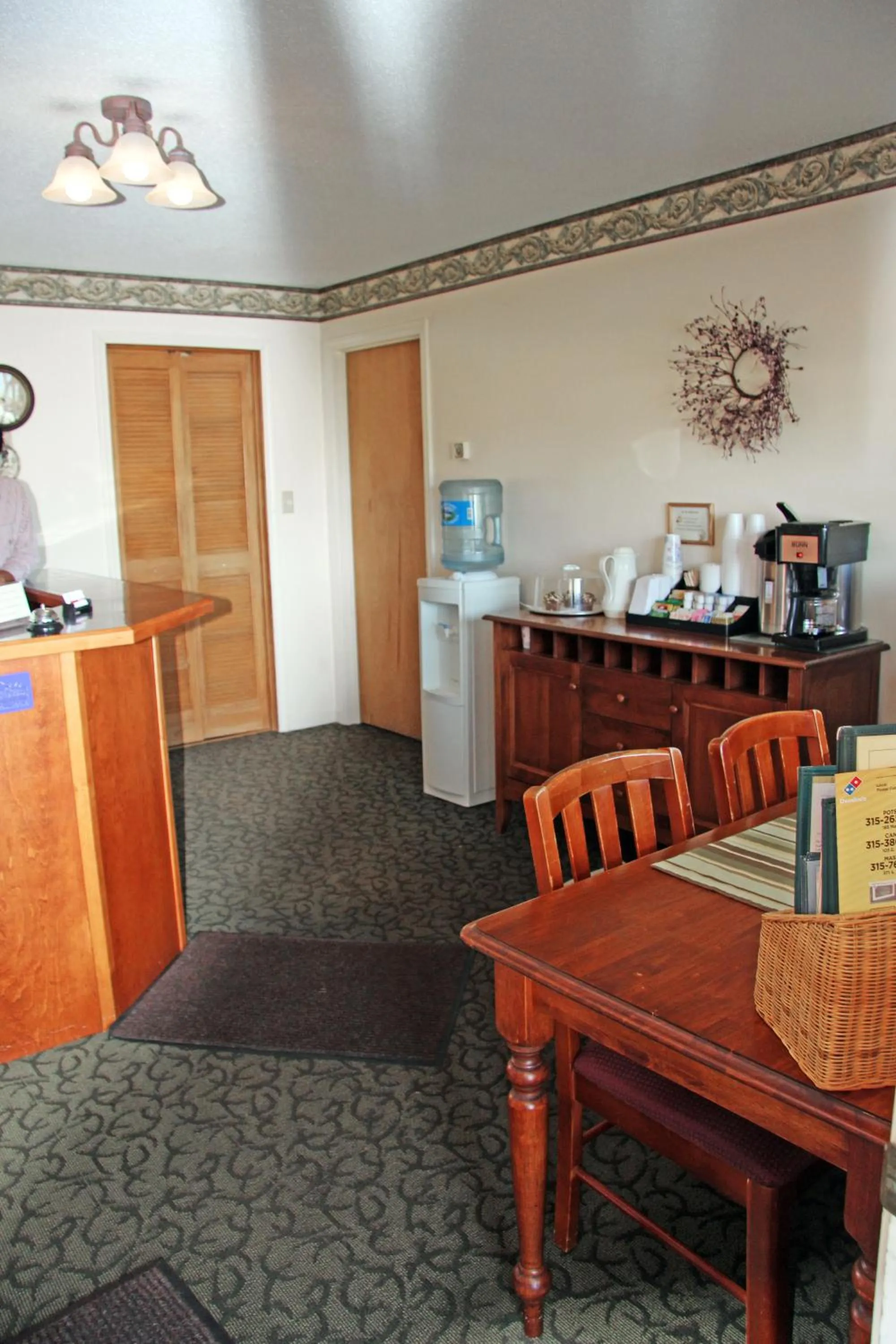 Lobby or reception in Potsdam Inn