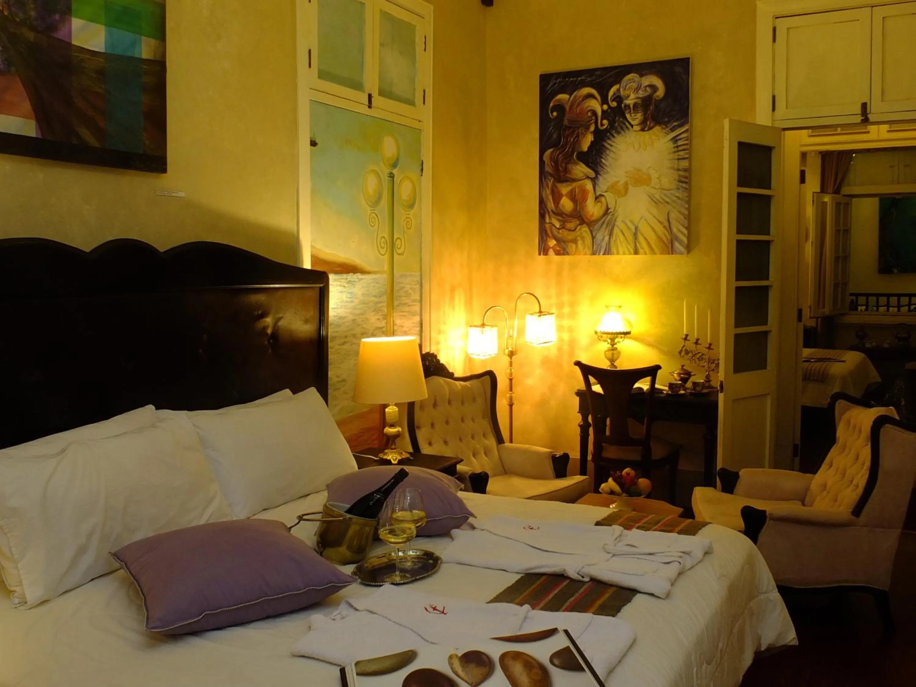 Seating area, Bed in Casa Falleri Boutique Hotel