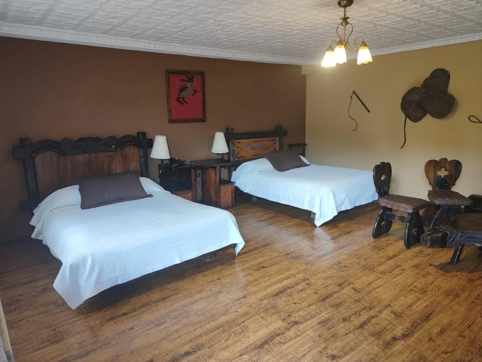 Bed in Hosteria Rumipamba De Las Rosas