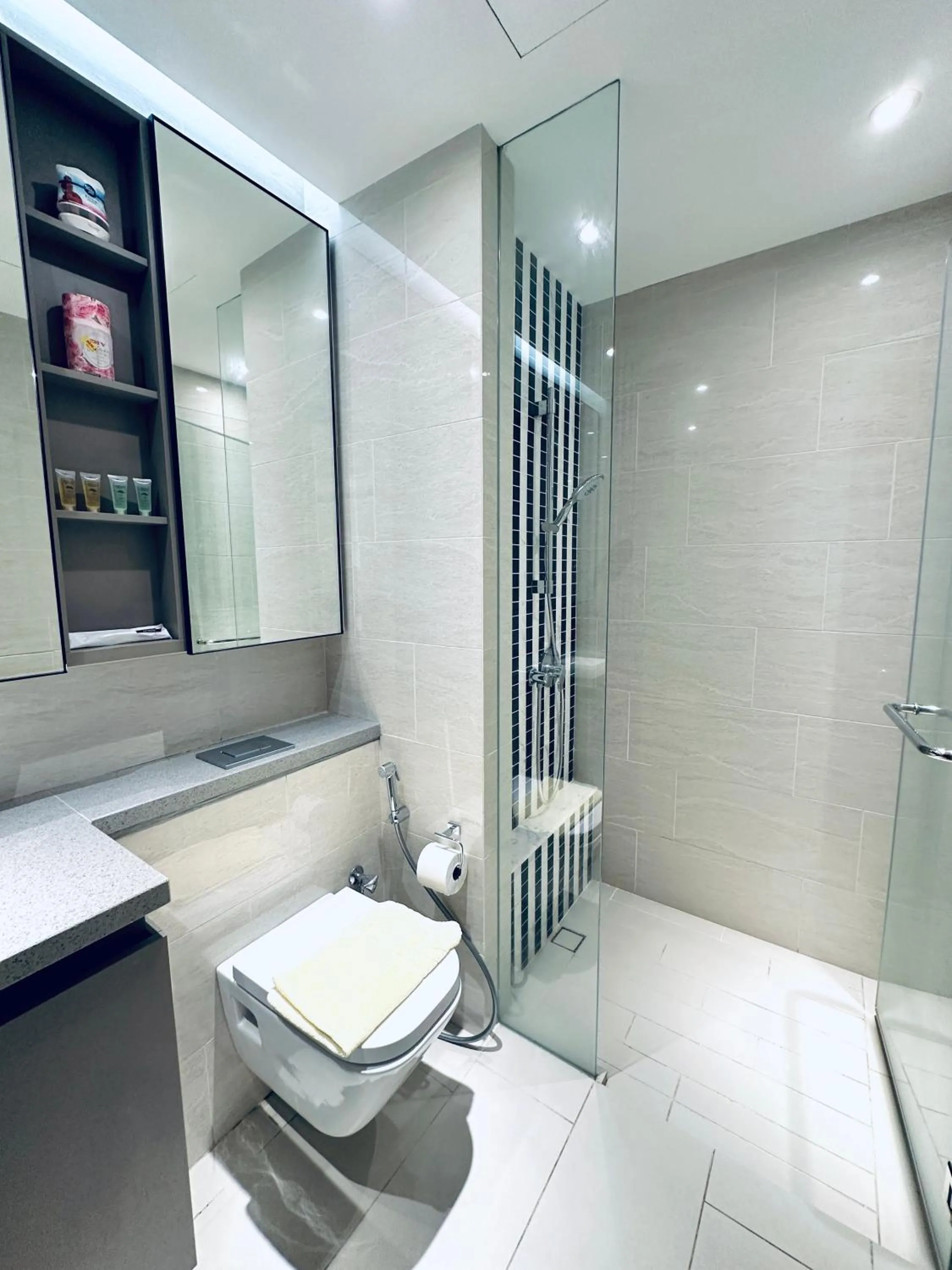 Shower in Eaton Residences By Luna