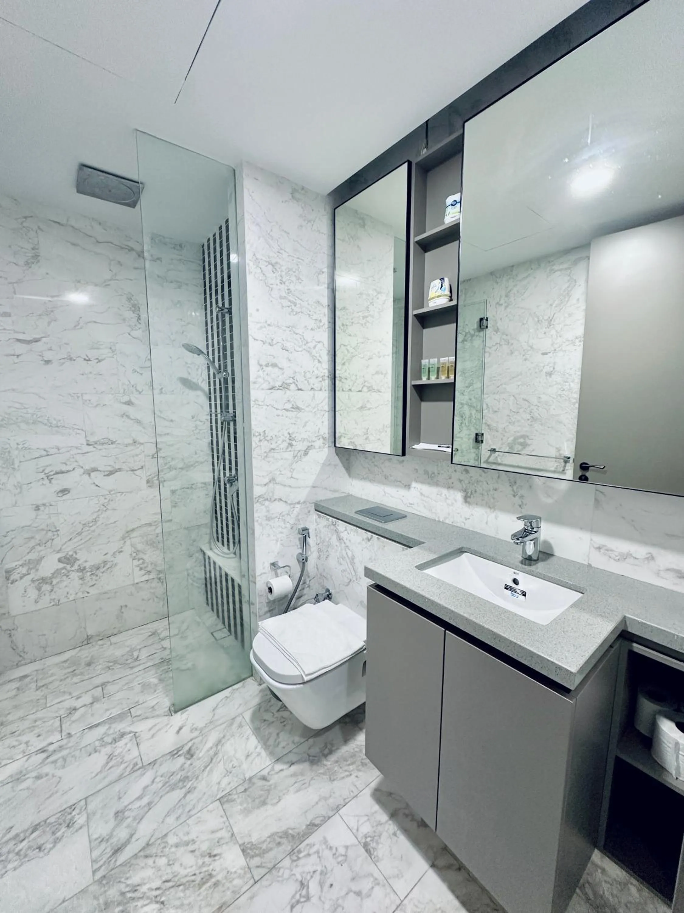 Shower in Eaton Residences By Luna