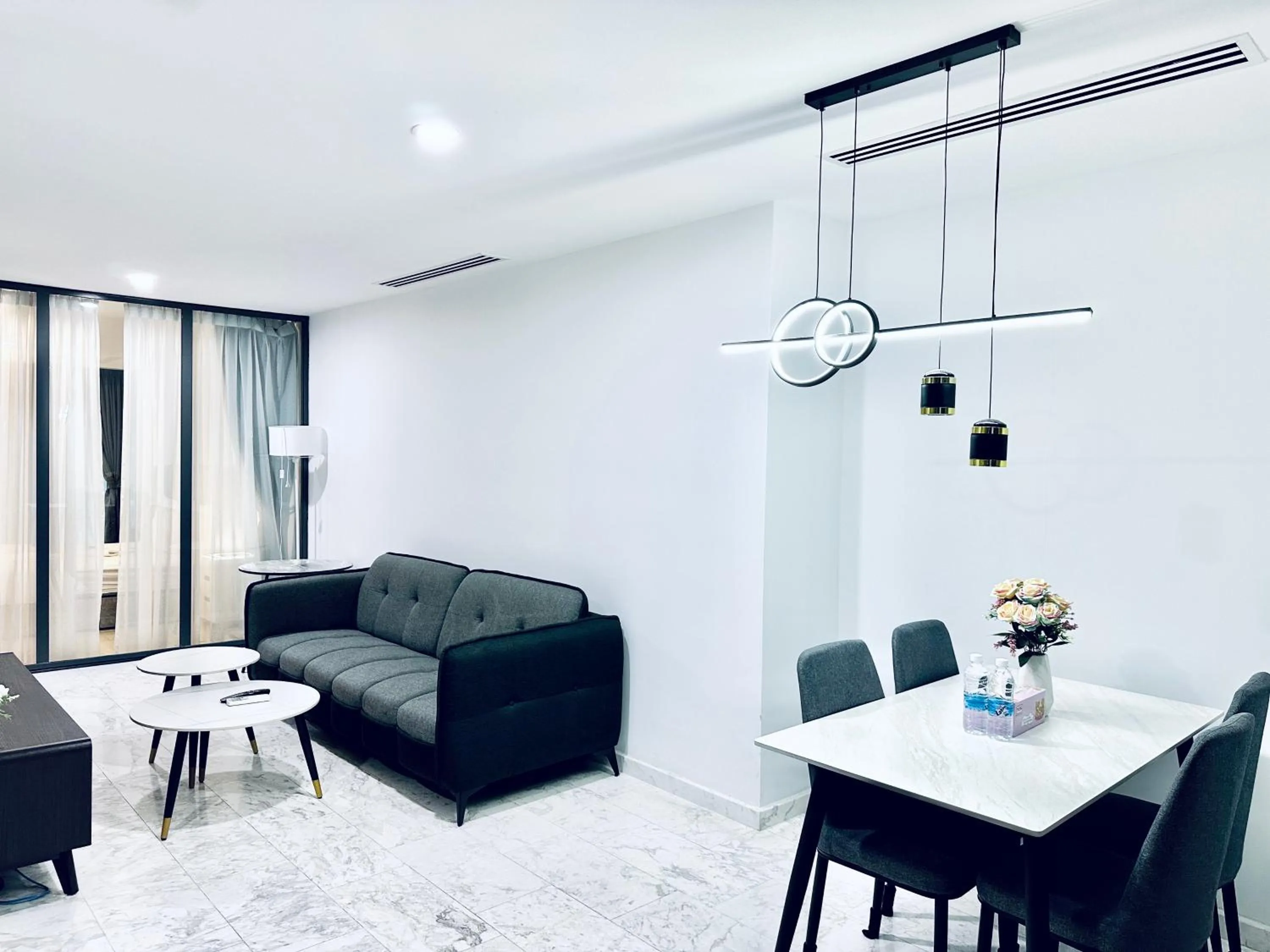Living room in Eaton Residences By Luna