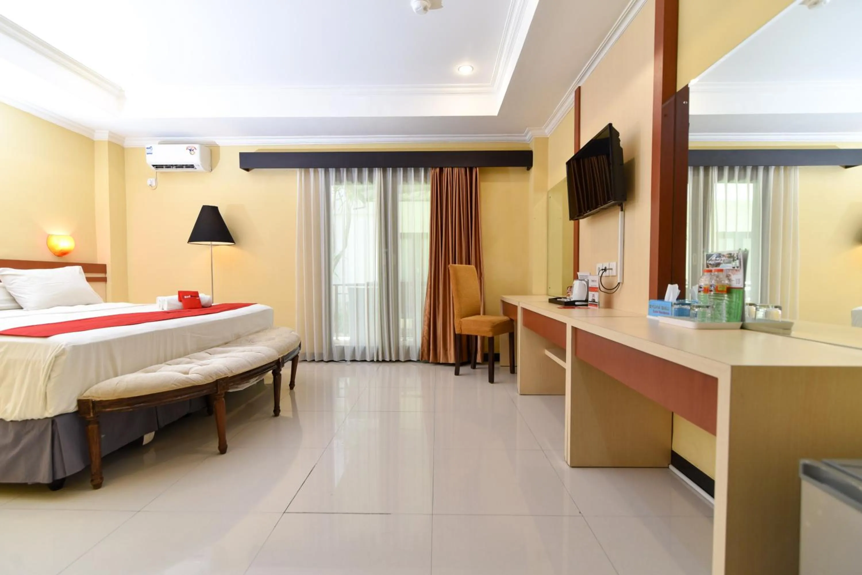 Photo of the whole room, Bed in RedDoorz Plus near Mall Bali Galeria 2