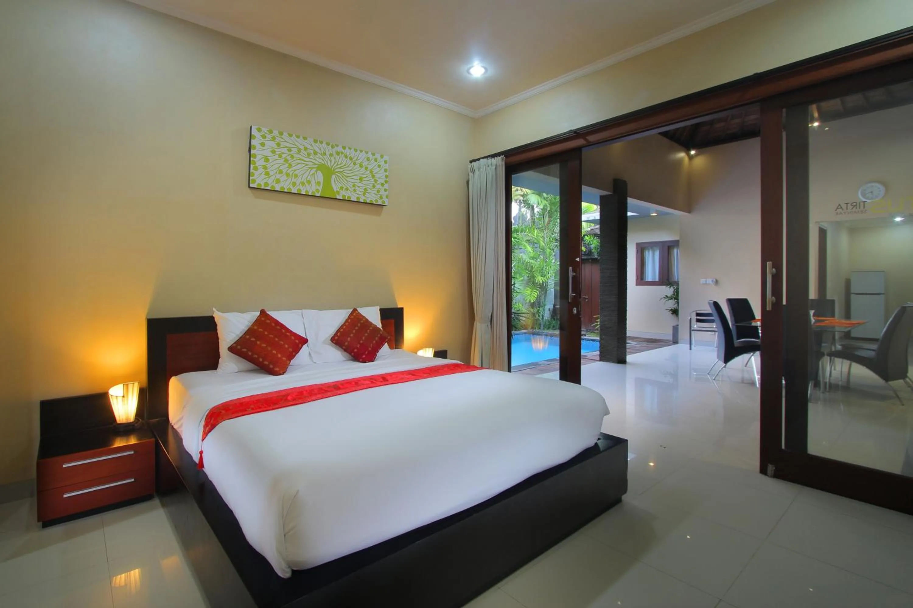 Bed in Lotus Tirta Seminyak