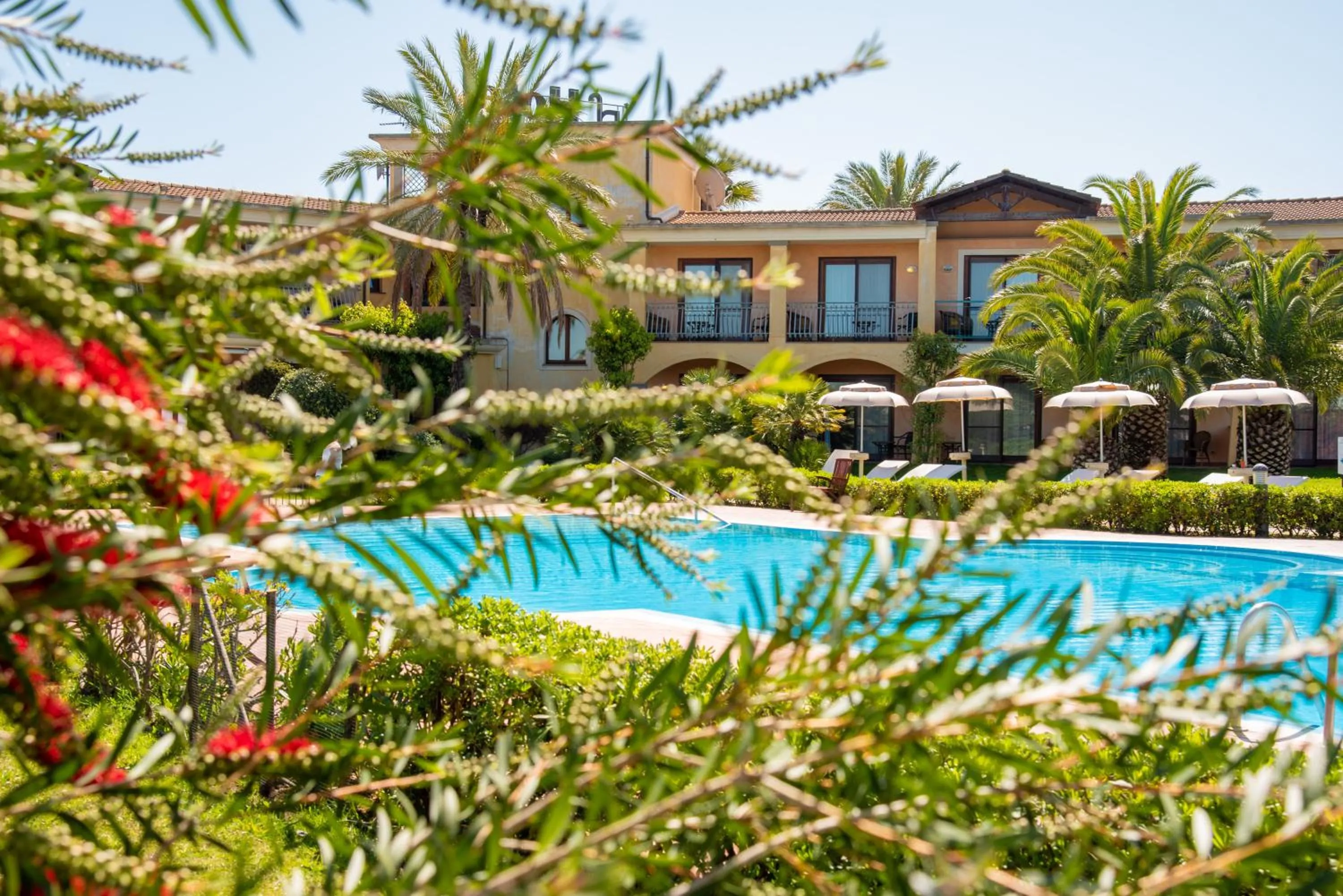 Pool view in Hotel Santa Gilla